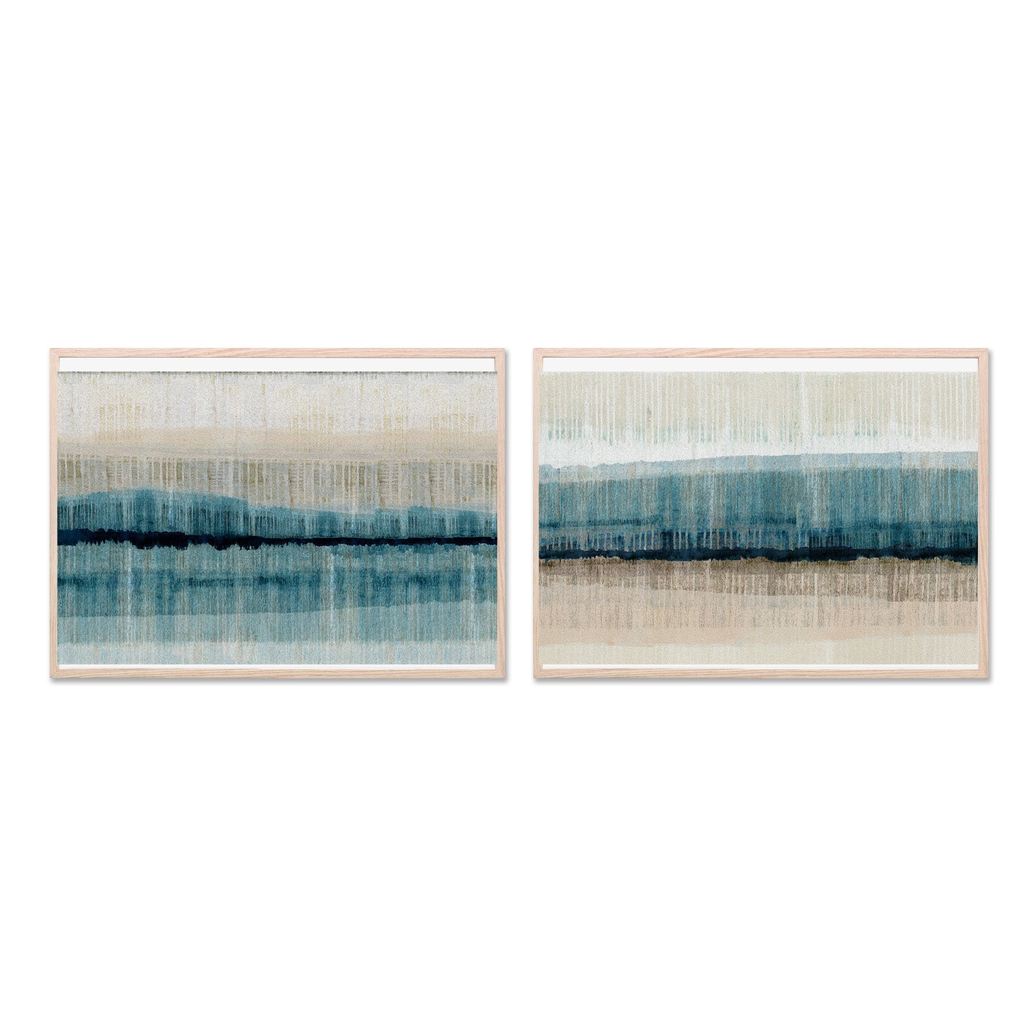 wall-art-print-canvas-poster-framed-Island Dawn, Style A & B, Set Of 2-6