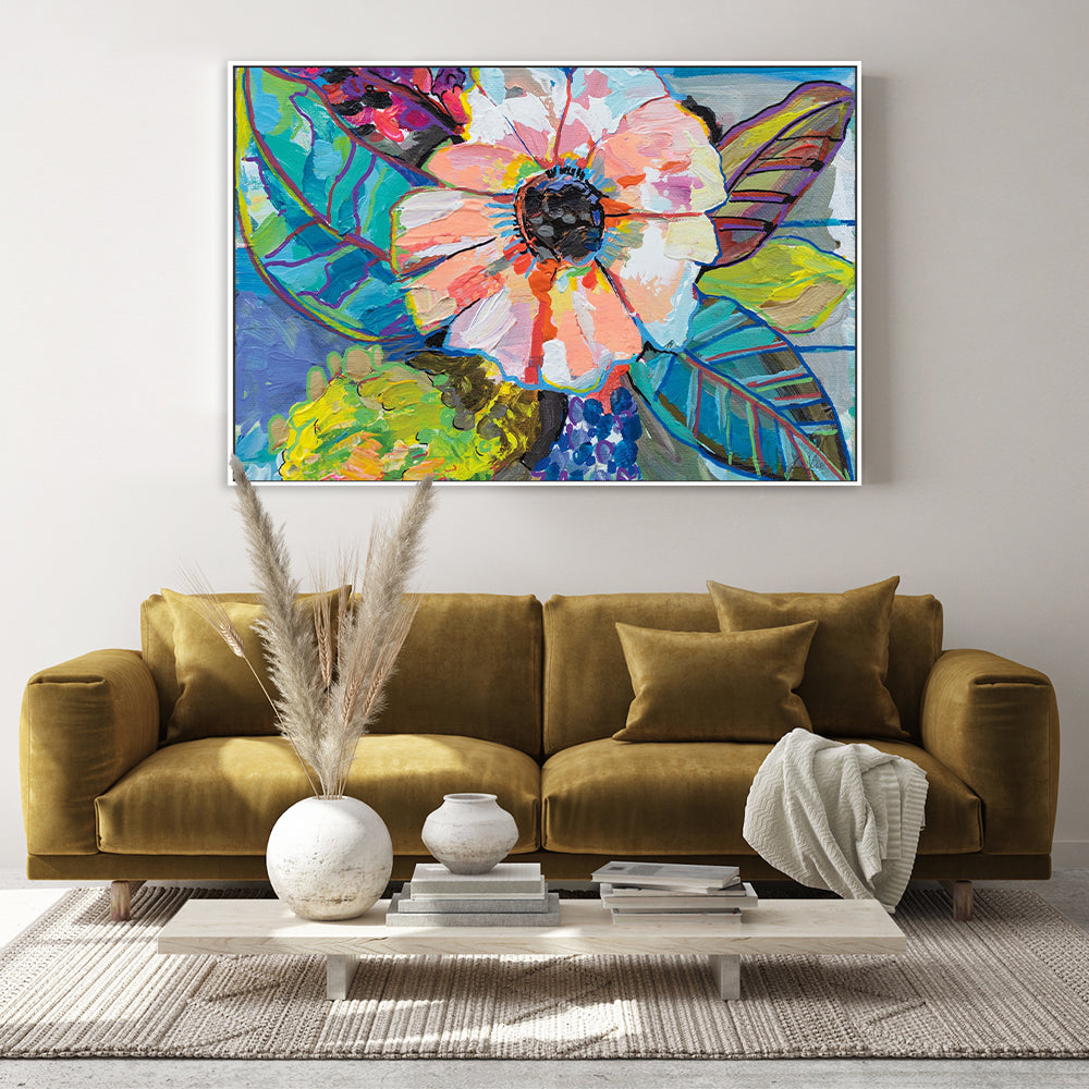 wall-art-print-canvas-poster-framed-Island Flowers-by-Jeanette Vertentes-Gioia Wall Art