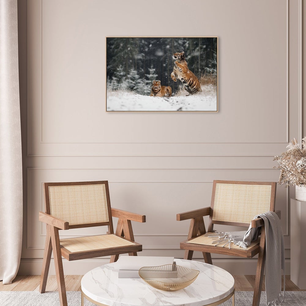 wall-art-print-canvas-poster-framed-It Is Snowing, By Michaela Firešová-by-Plus X Studio-Gioia Wall Art