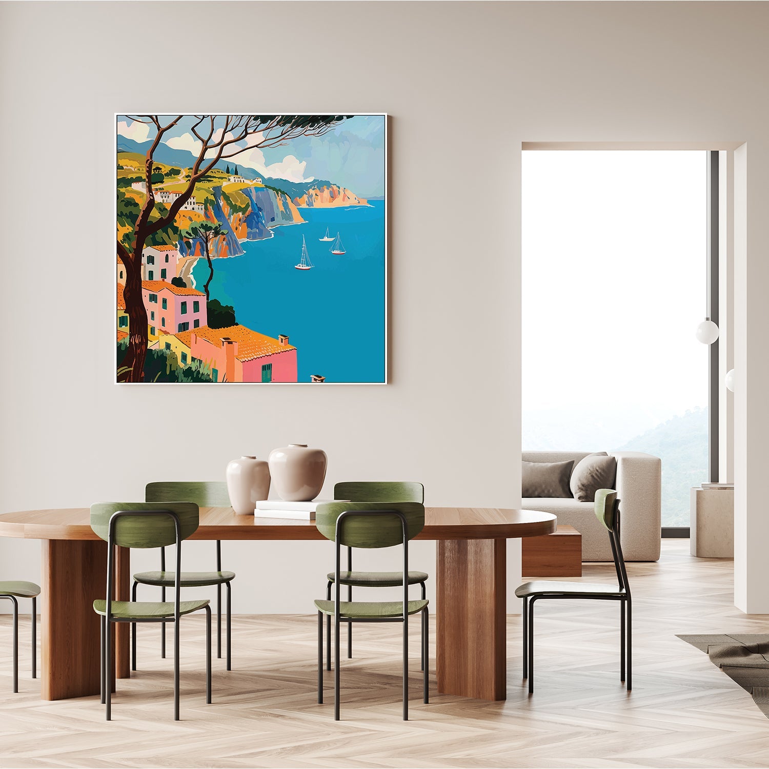 wall-art-print-canvas-poster-framed-Italian Coast, Style A-9