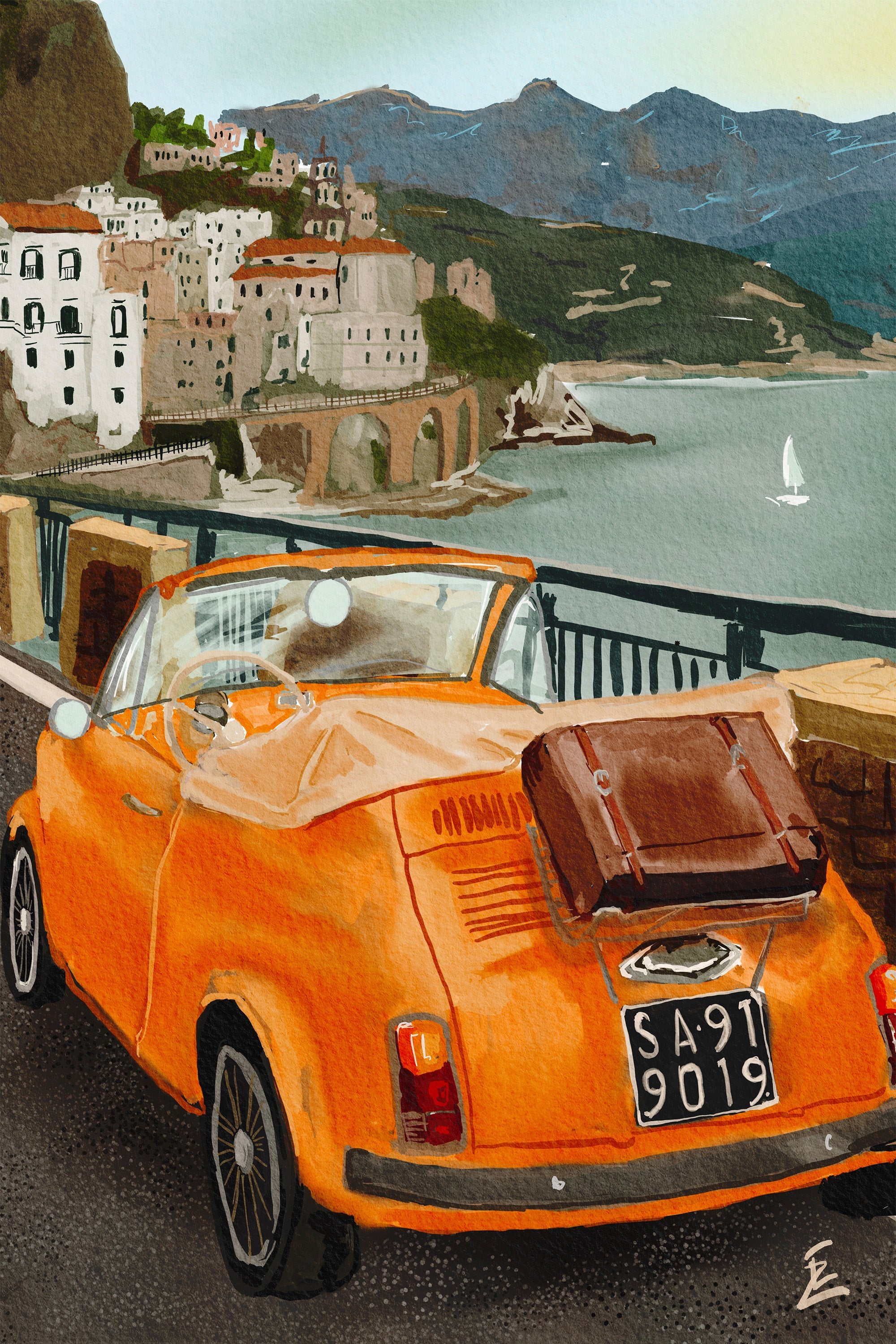 wall-art-print-canvas-poster-framed-Italian dream-1