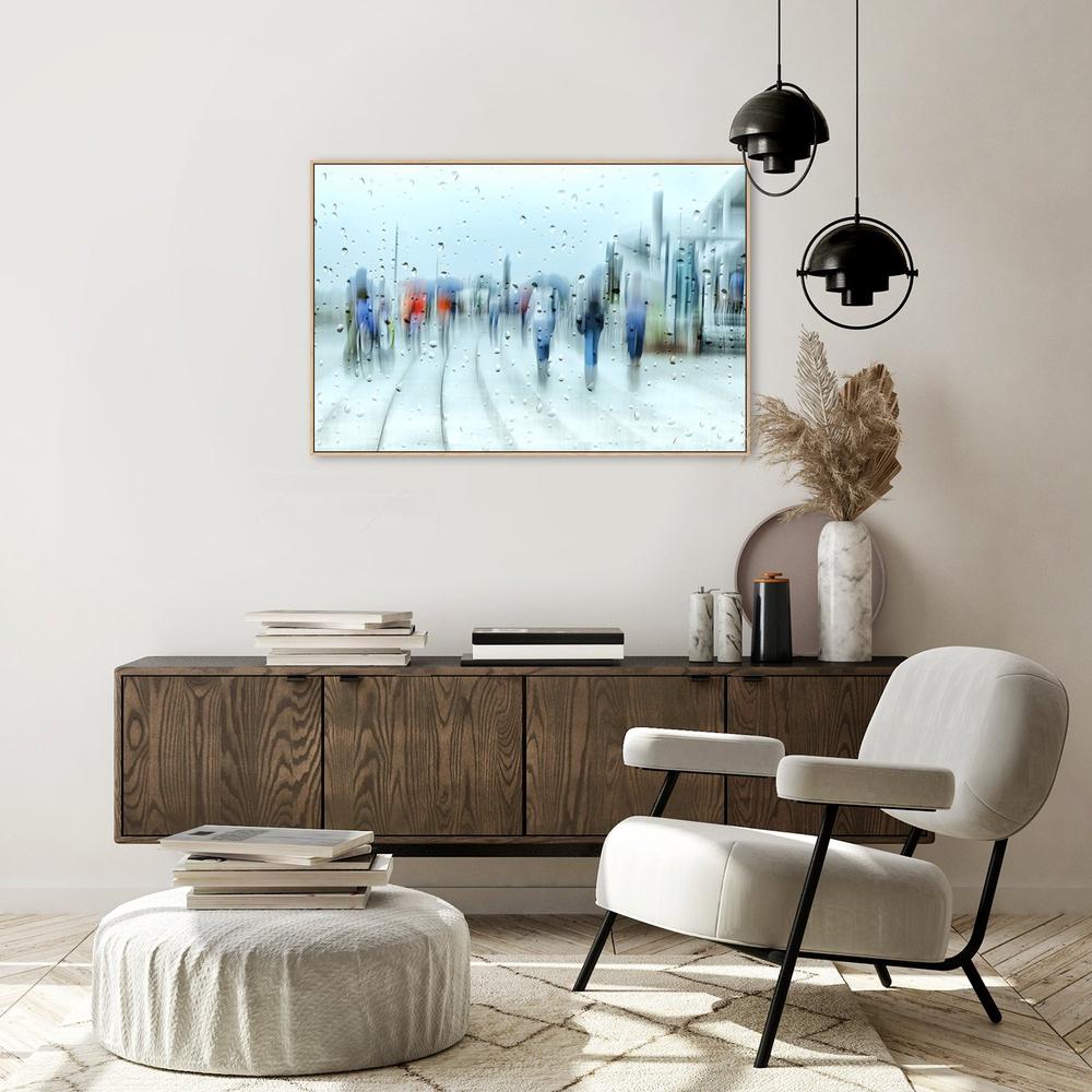It's Raining, by Anette Ohlendorf-Framed-Canvas-Print-Poster-Gioia Wall Art