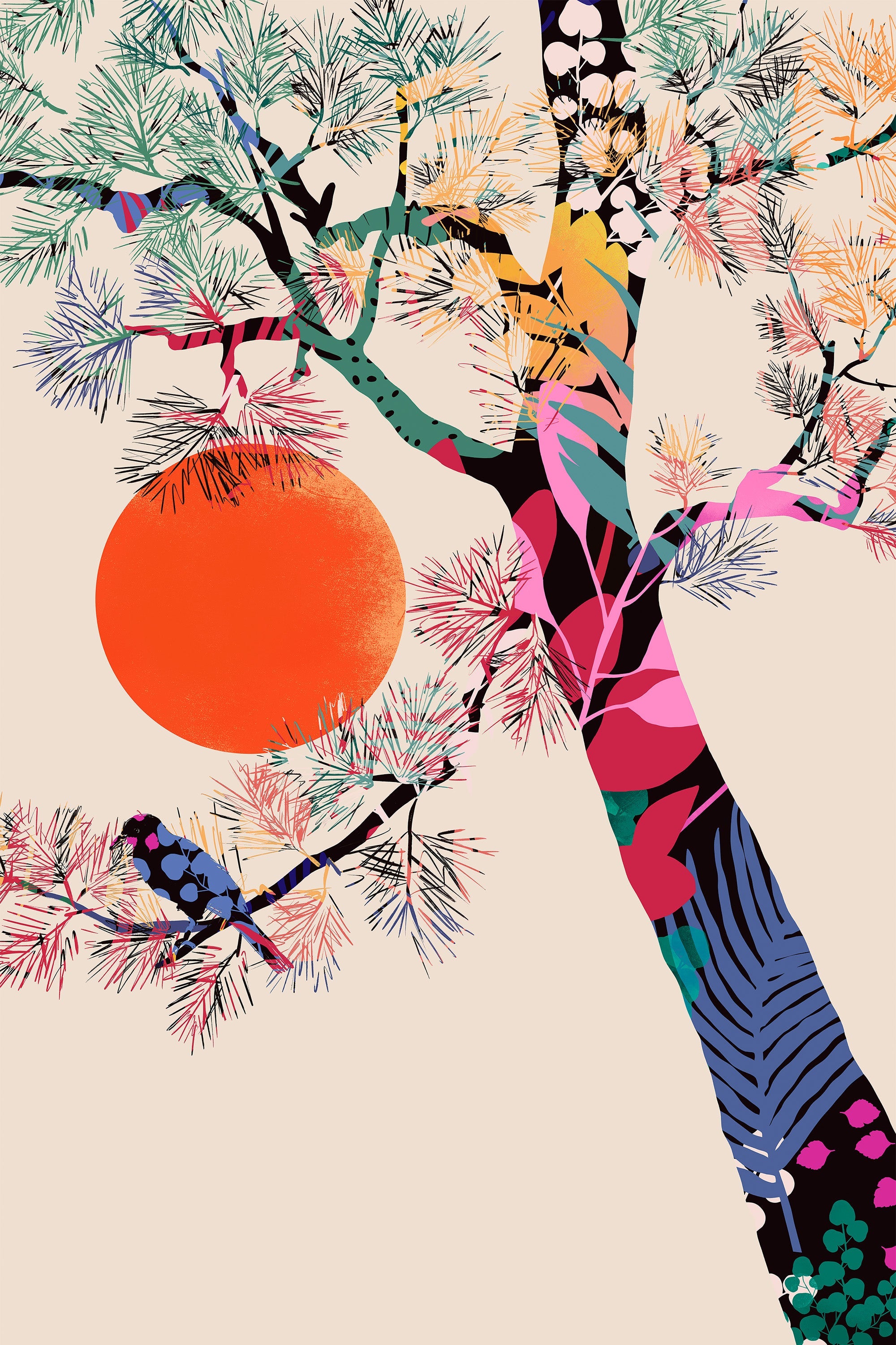 wall-art-print-canvas-poster-framed-Japanese Summer-1