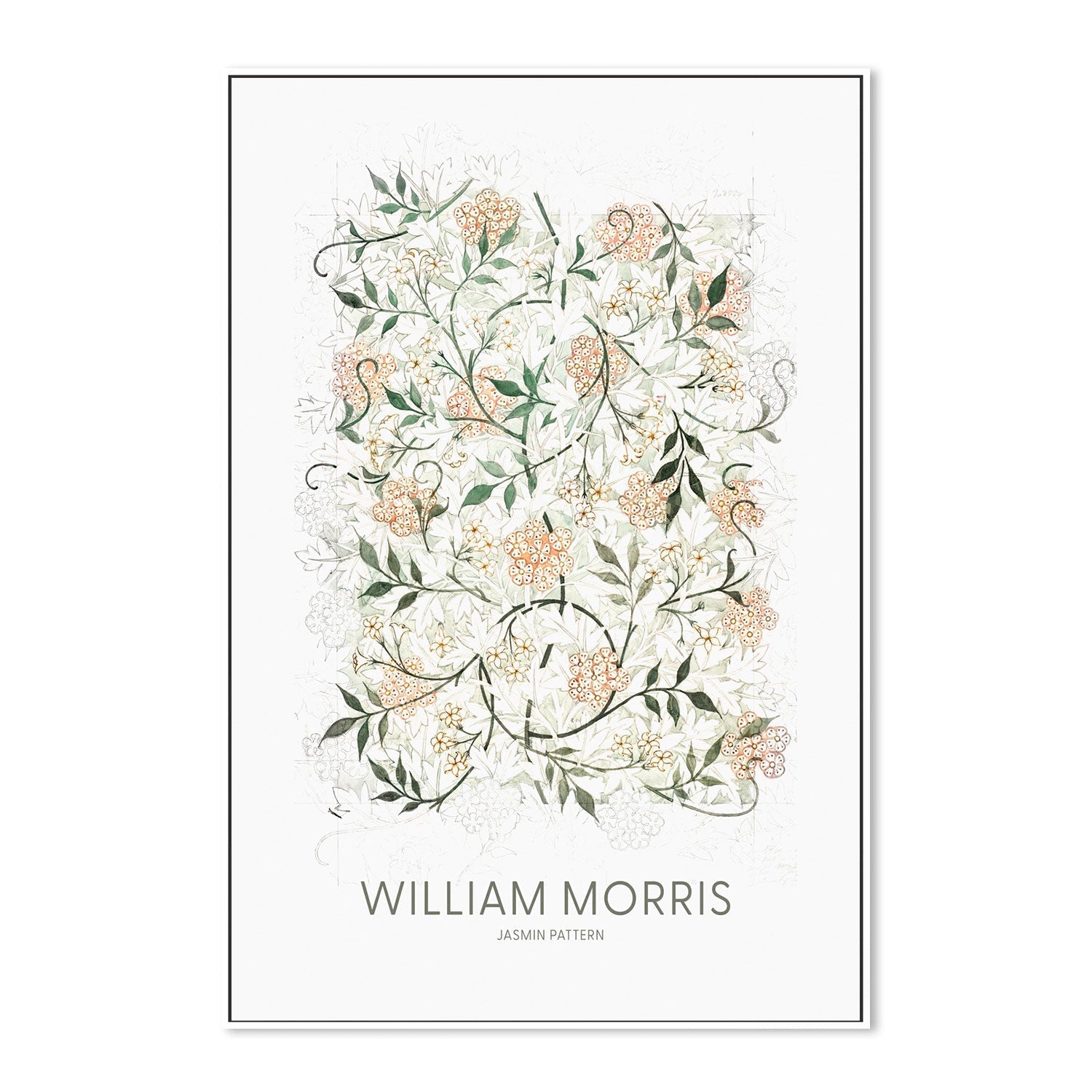 wall-art-print-canvas-poster-framed-Jasmine , By William Morris-GIOIA-WALL-ART