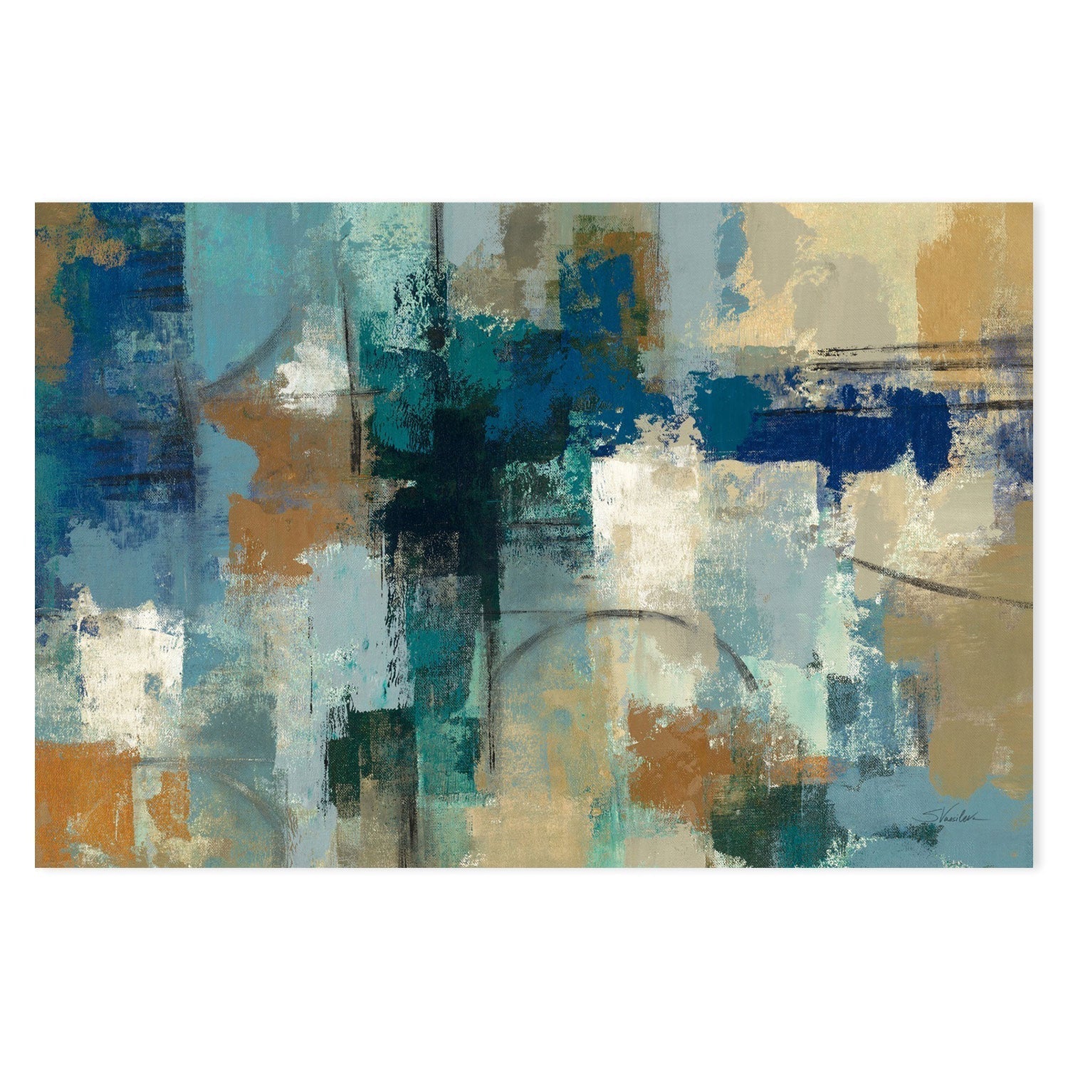 wall-art-print-canvas-poster-framed-Jasper Lagoon-by-Silvia Vassileva-Gioia Wall Art