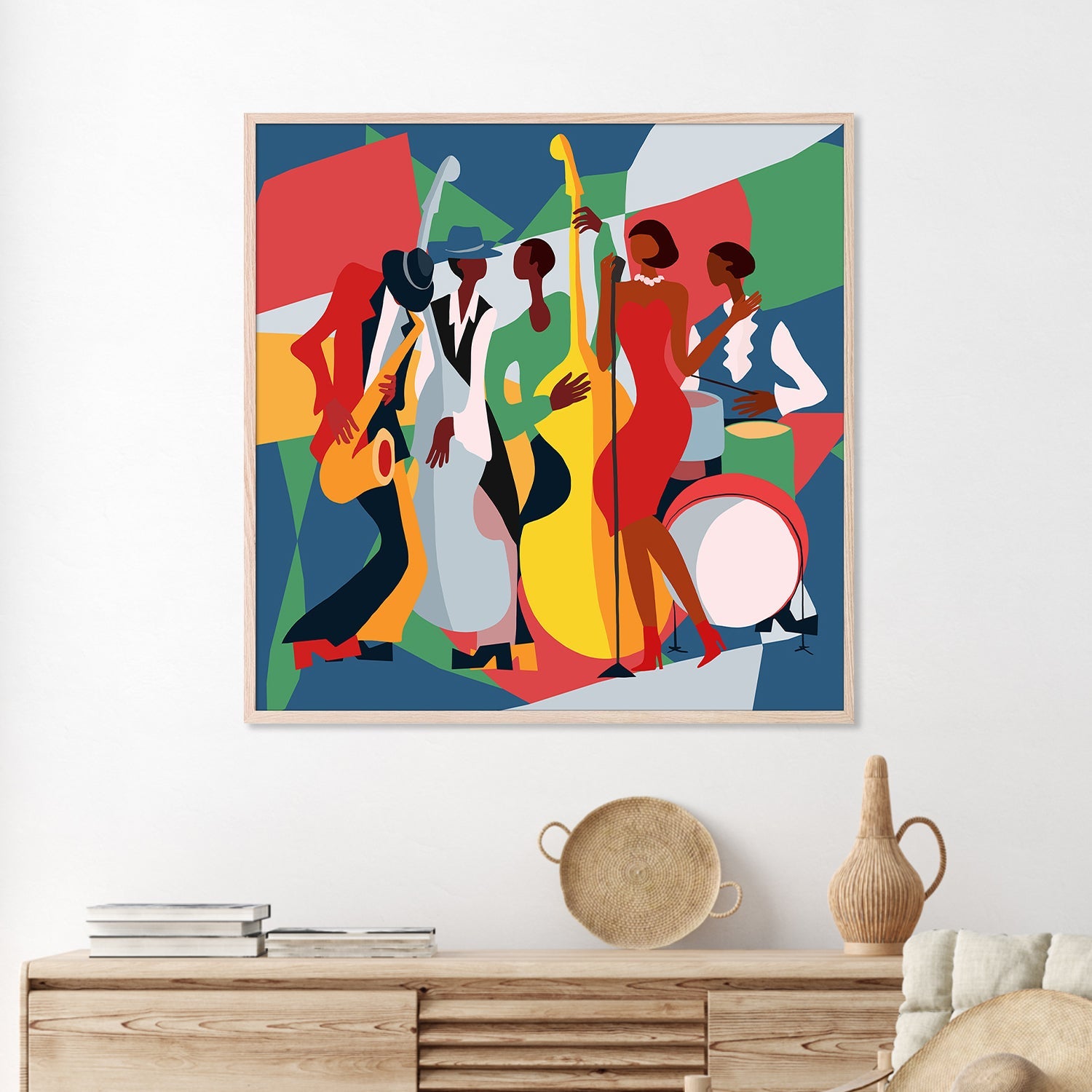 wall-art-print-canvas-poster-framed-Jazz Band-2