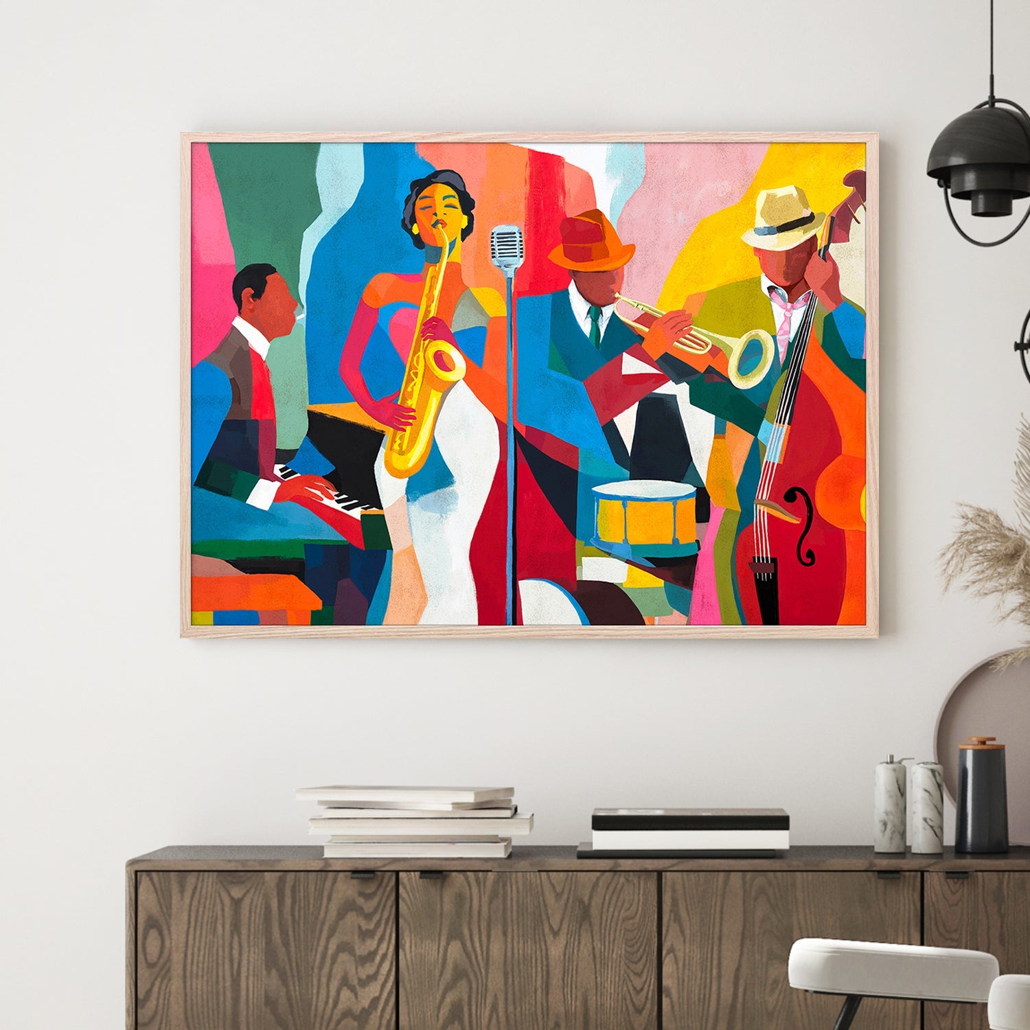 wall-art-print-canvas-poster-framed-Jazz Fever-2