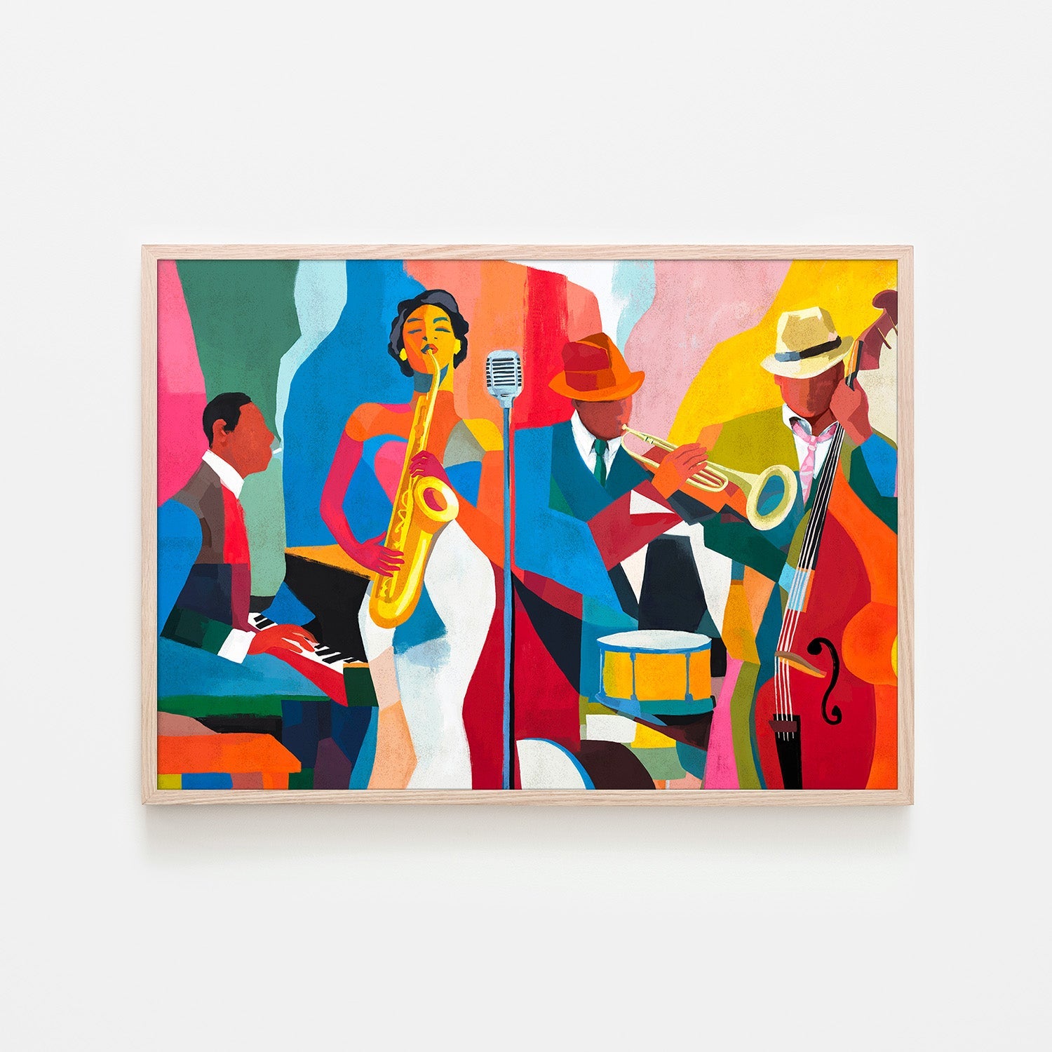 wall-art-print-canvas-poster-framed-Jazz Fever-6