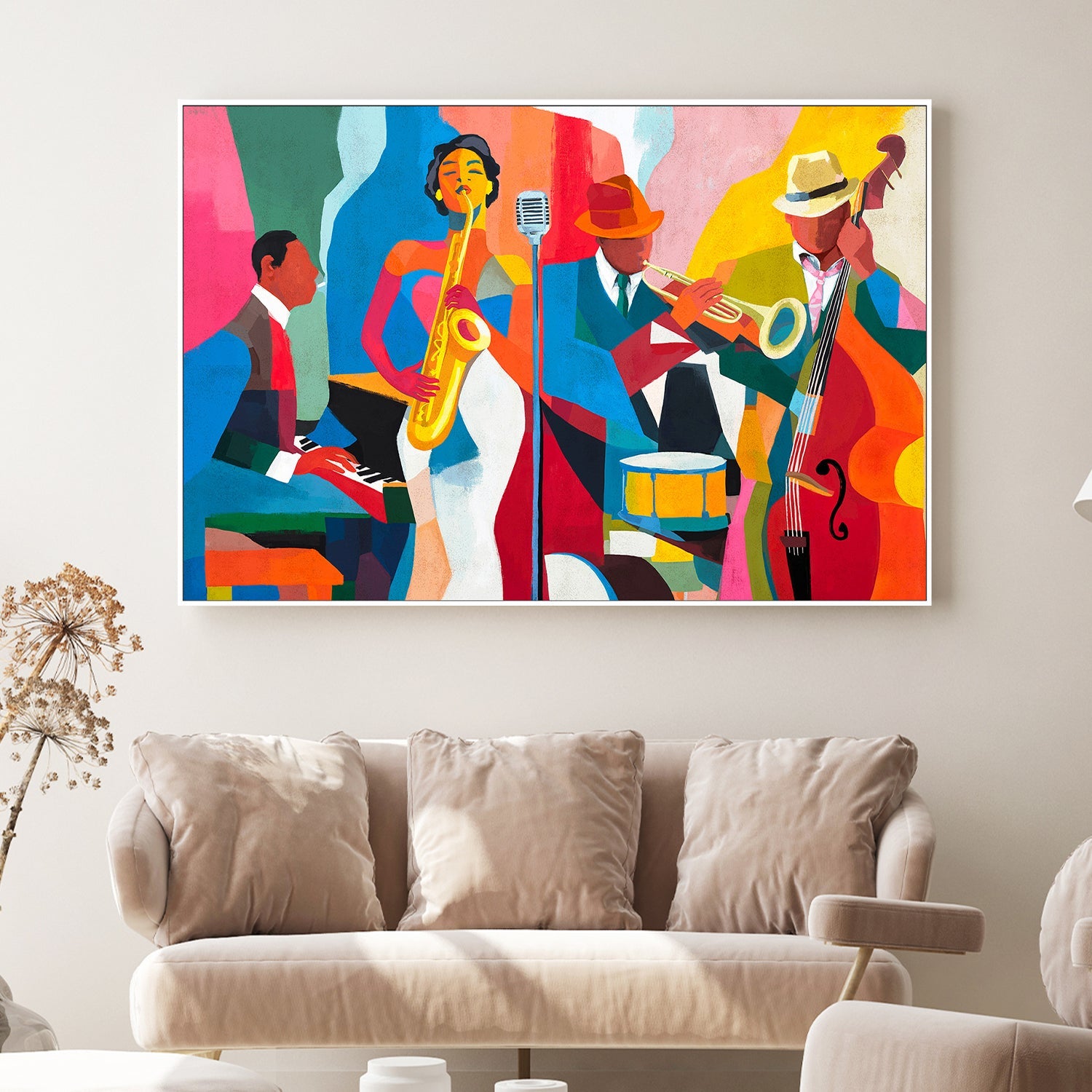 wall-art-print-canvas-poster-framed-Jazz Fever-7