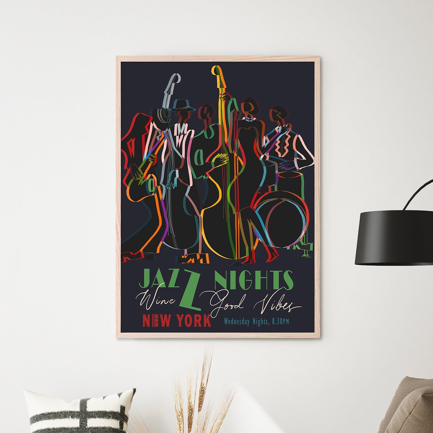 wall-art-print-canvas-poster-framed-Jazz Nights-2