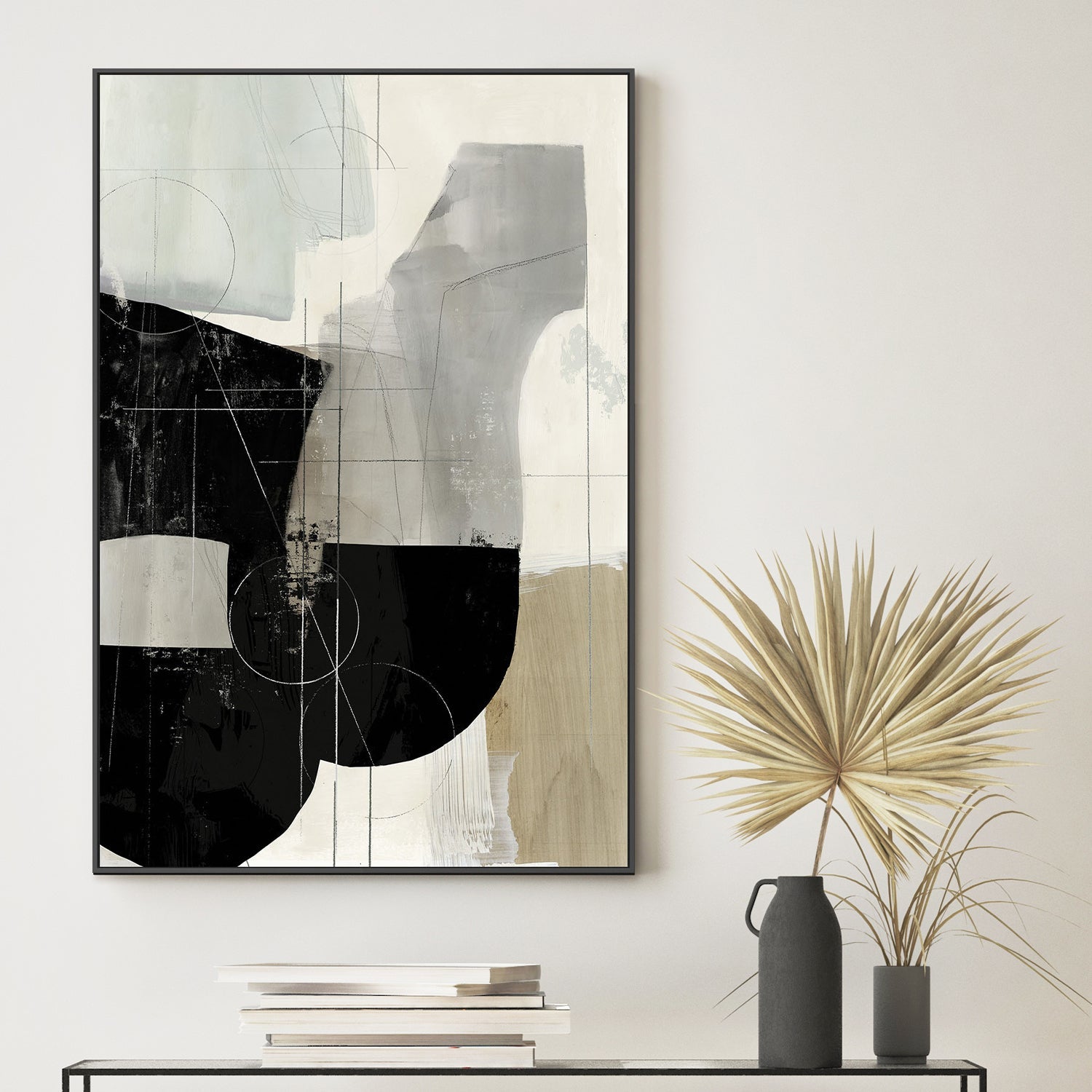 wall-art-print-canvas-poster-framed-Jet Black, Style A , By Tom Reeves-2