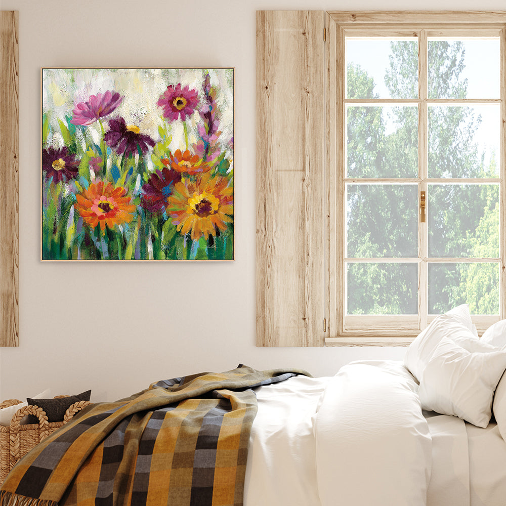 wall-art-print-canvas-poster-framed-Jewel Daisy Gerbera, Style B-by-Silvia Vassileva-Gioia Wall Art