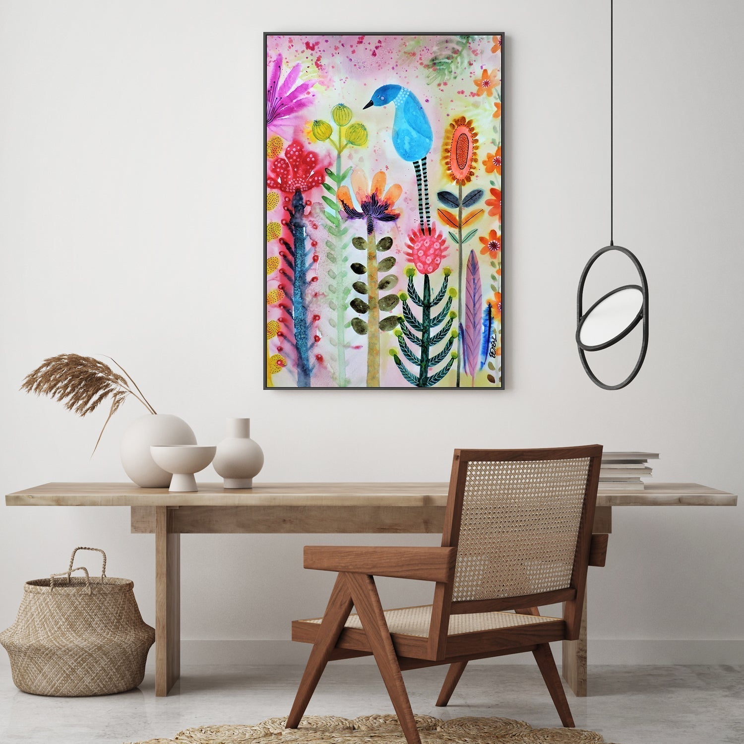 wall-art-print-canvas-poster-framed-Joy In The Garden-by-Sylvie Demers-Gioia Wall Art