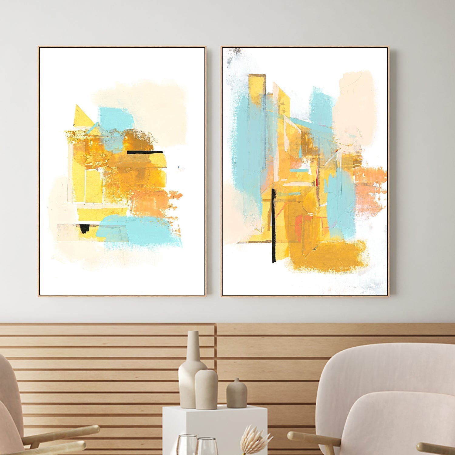 wall-art-print-canvas-poster-framed-Jubilee, Style B & C, Set Of 2 , By Aubrey-2