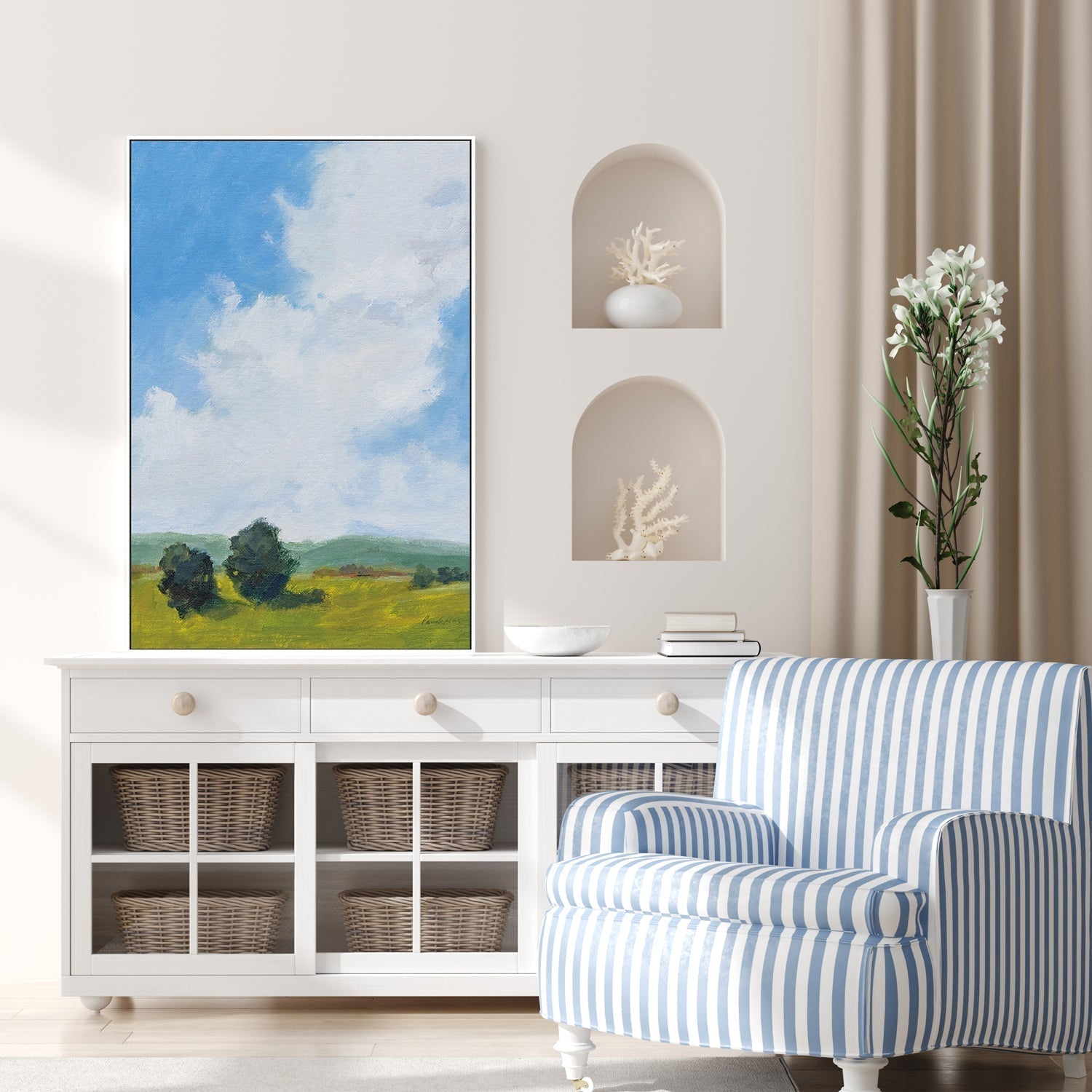 wall-art-print-canvas-poster-framed-July Clouds-by-Pamela Munger-Gioia Wall Art