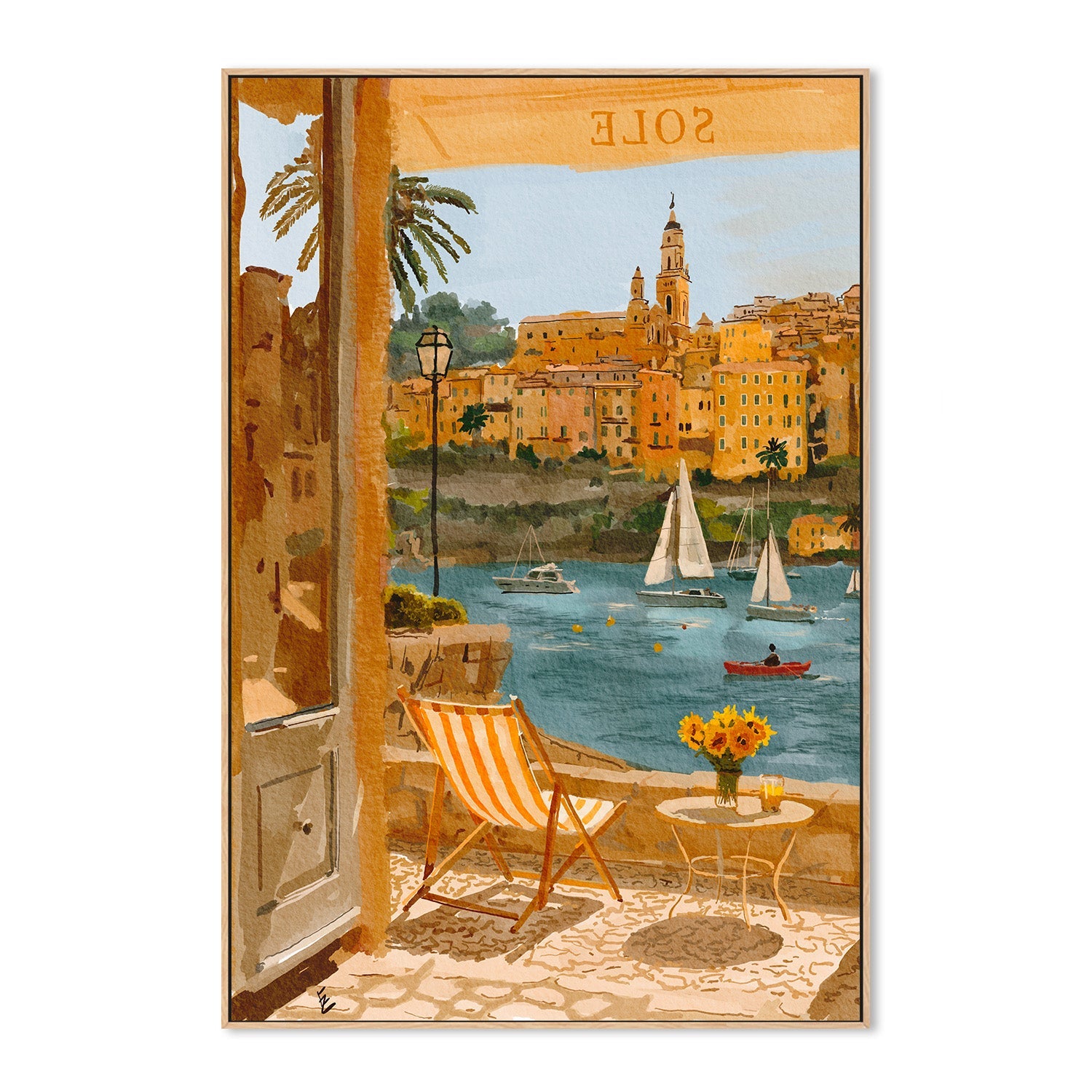 wall-art-print-canvas-poster-framed-July in menton-4