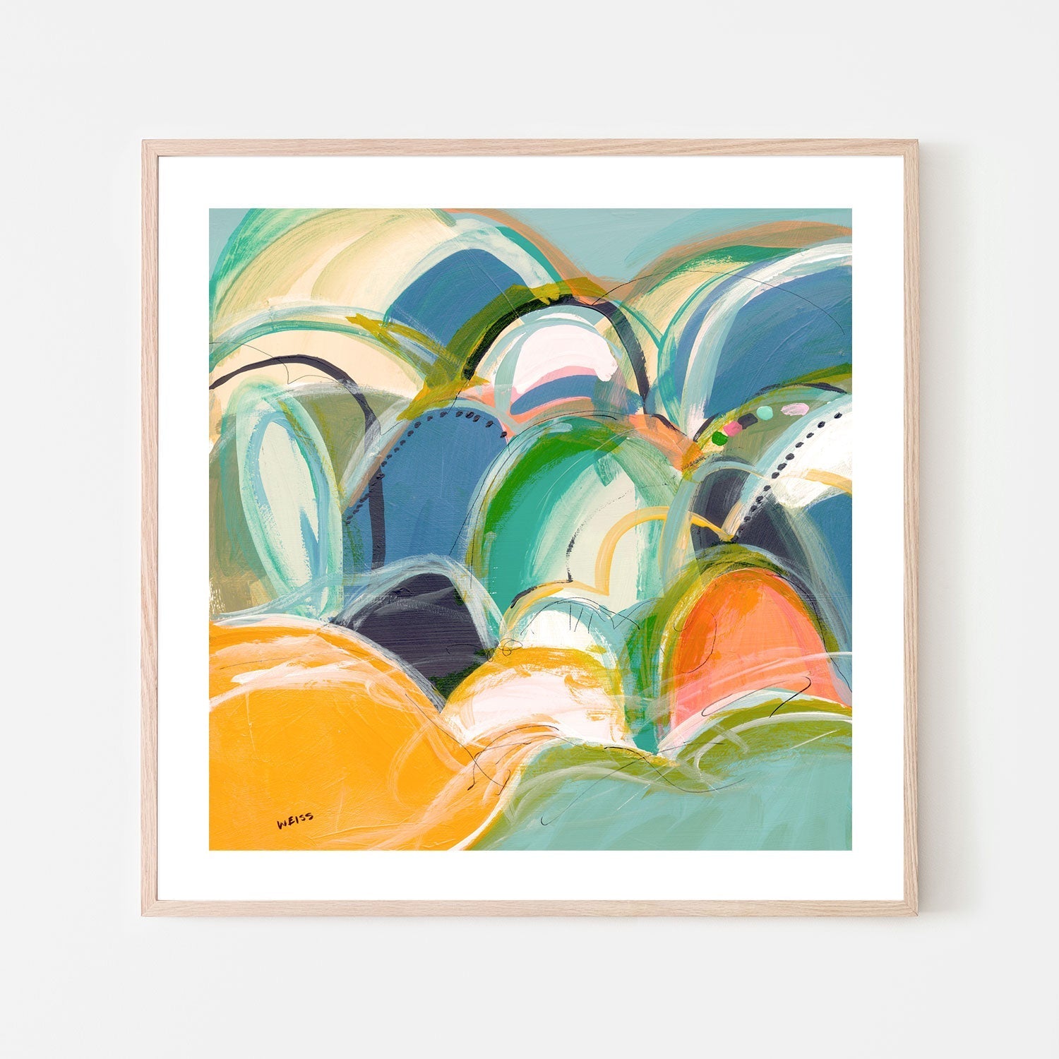 wall-art-print-canvas-poster-framed-Jumping Hills, Style C , By Jan Weiss , By Jan Weiss-6