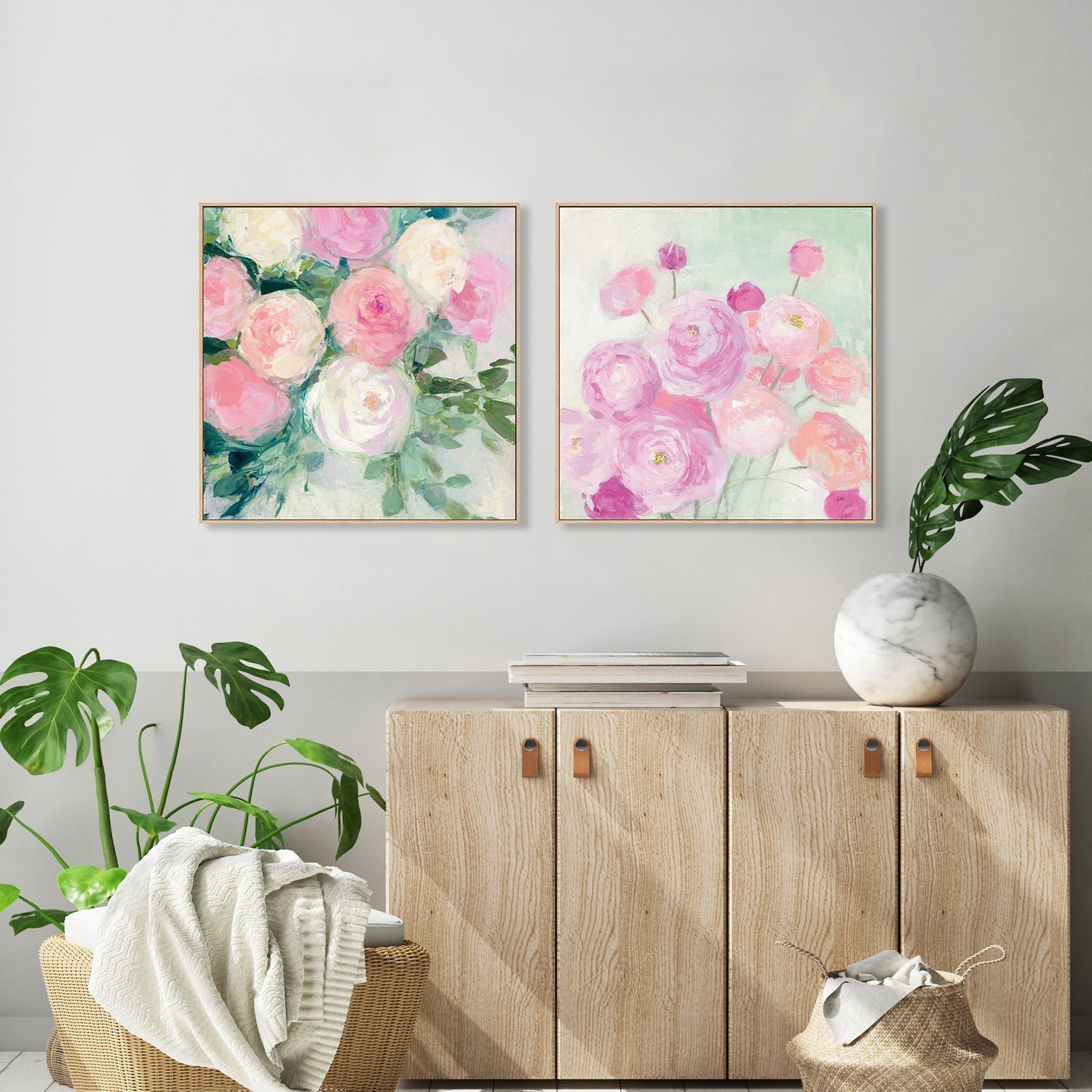 wall-art-print-canvas-poster-framed-June Abundance, Set of 2-by-Julia Purinton-Gioia Wall Art