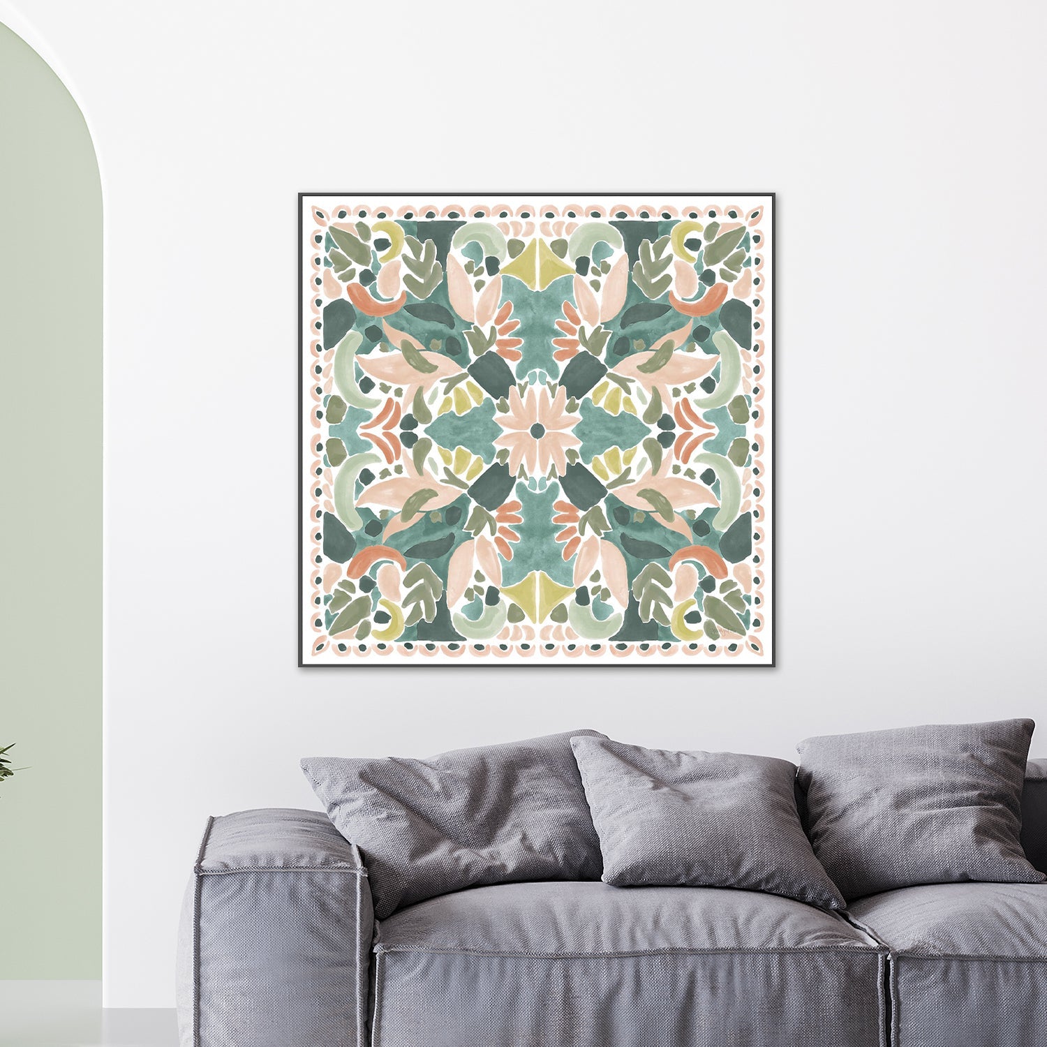 wall-art-print-canvas-poster-framed-Kaleidoscope Burst, Style A-2