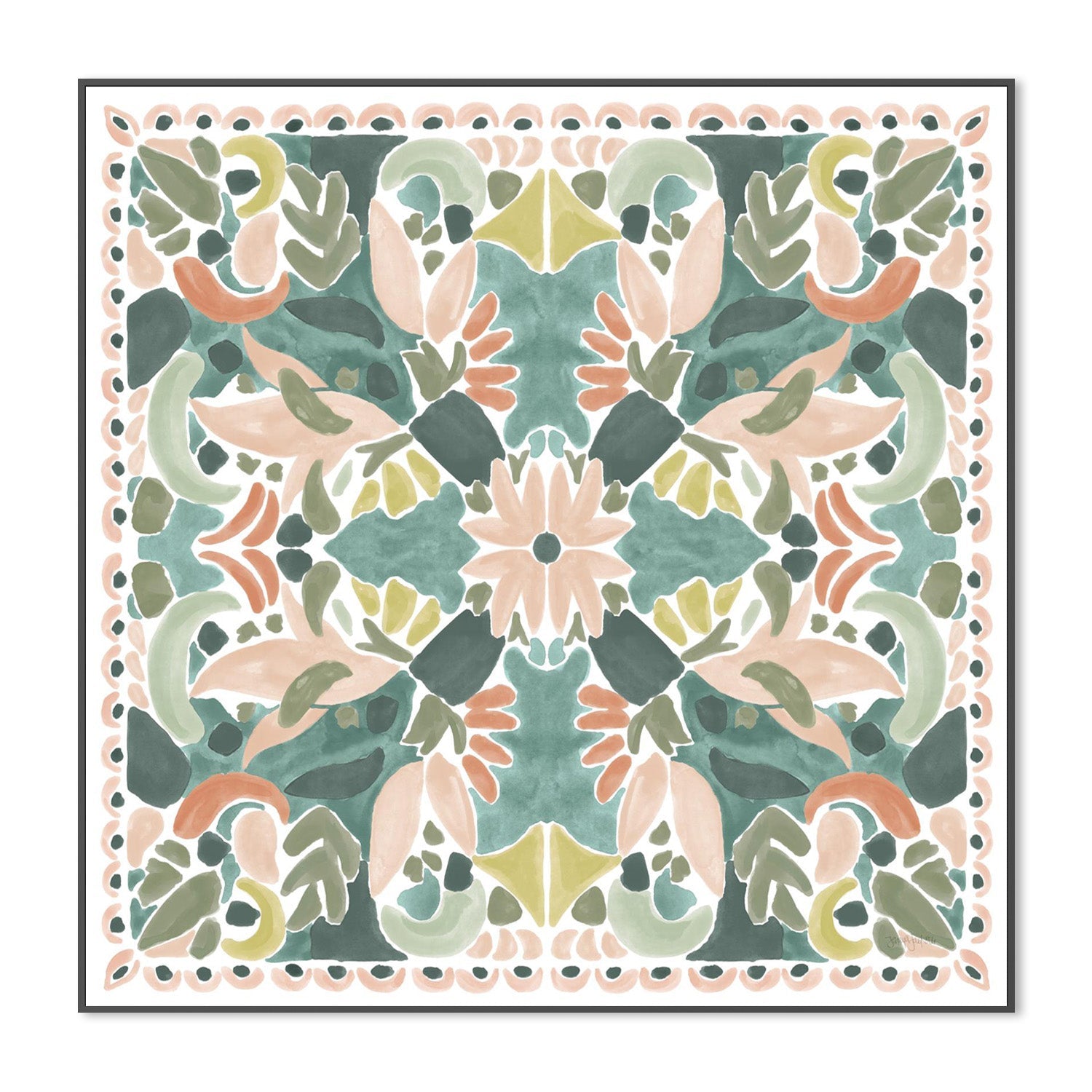 wall-art-print-canvas-poster-framed-Kaleidoscope Burst, Style A-3