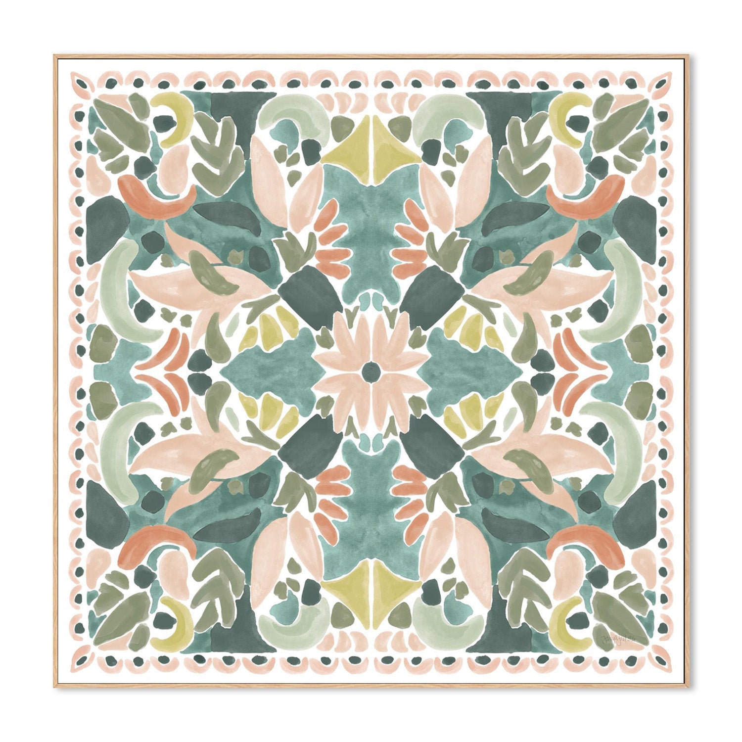 wall-art-print-canvas-poster-framed-Kaleidoscope Burst, Style A-4
