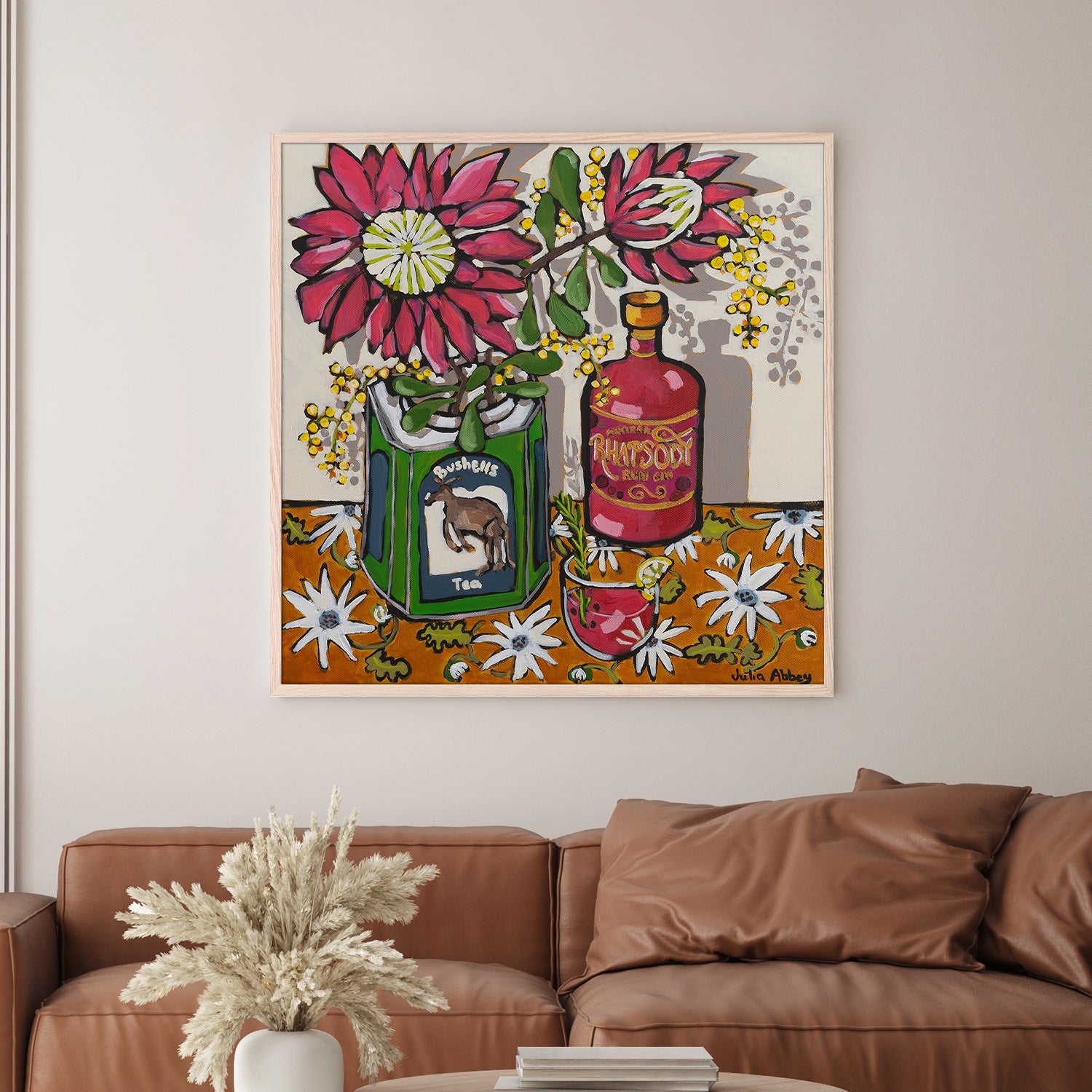 wall-art-print-canvas-poster-framed-Kangaroo gin-7