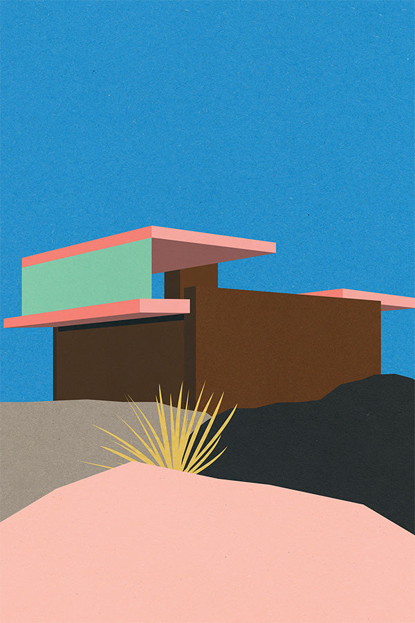 wall-art-print-canvas-poster-framed-Kaufmann Desert House-1