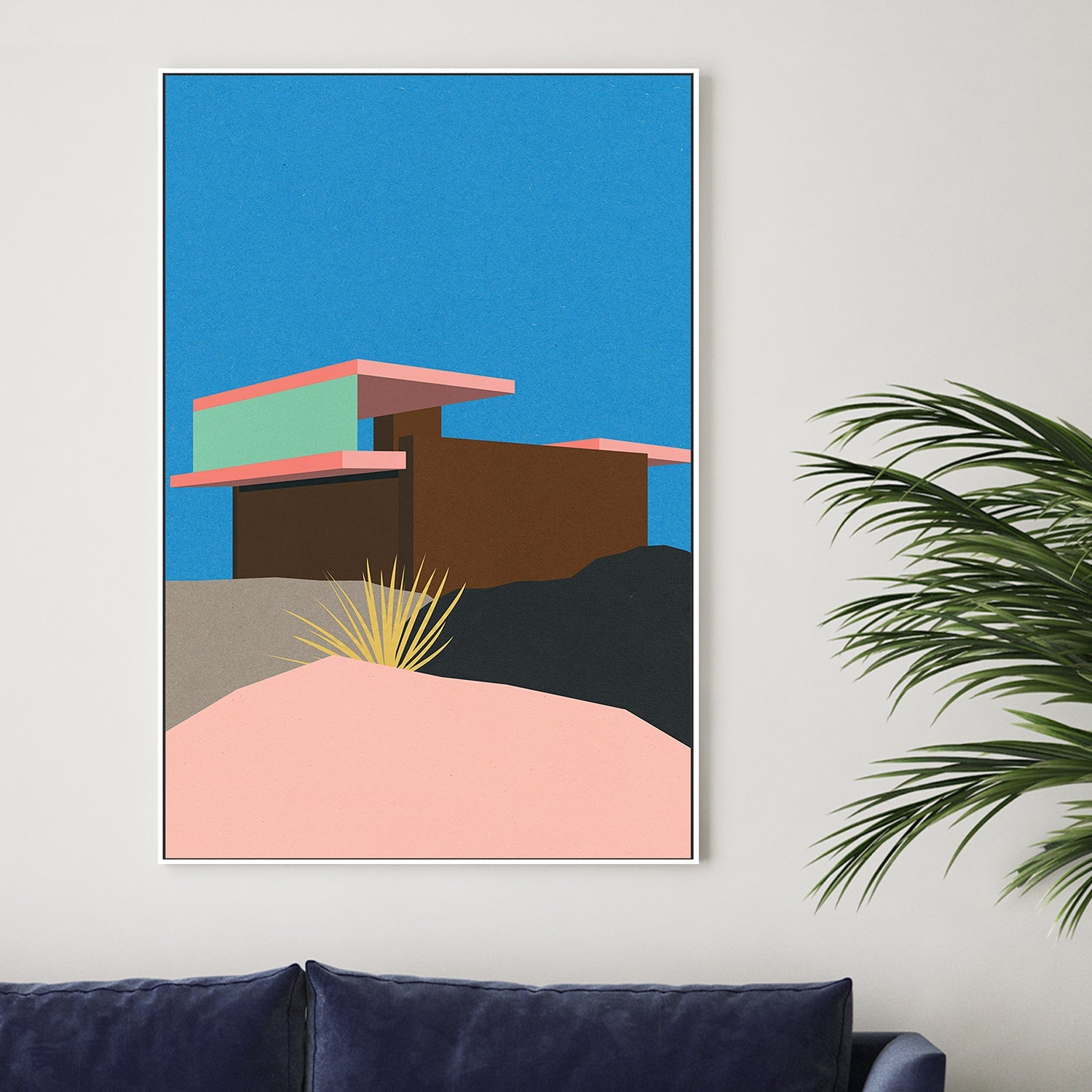 wall-art-print-canvas-poster-framed-Kaufmann Desert House-2