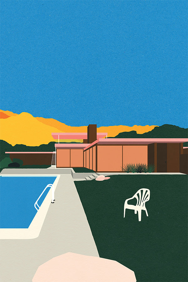 wall-art-print-canvas-poster-framed-Kaufmann Desert House Pollside-1