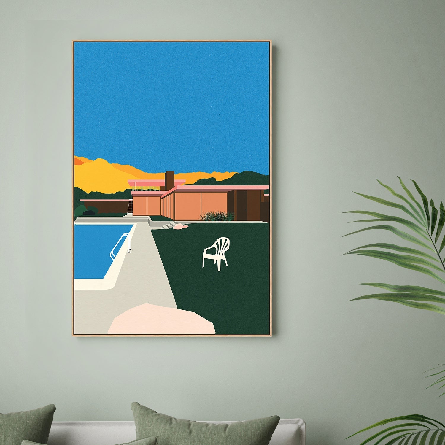 wall-art-print-canvas-poster-framed-Kaufmann Desert House Pollside-2