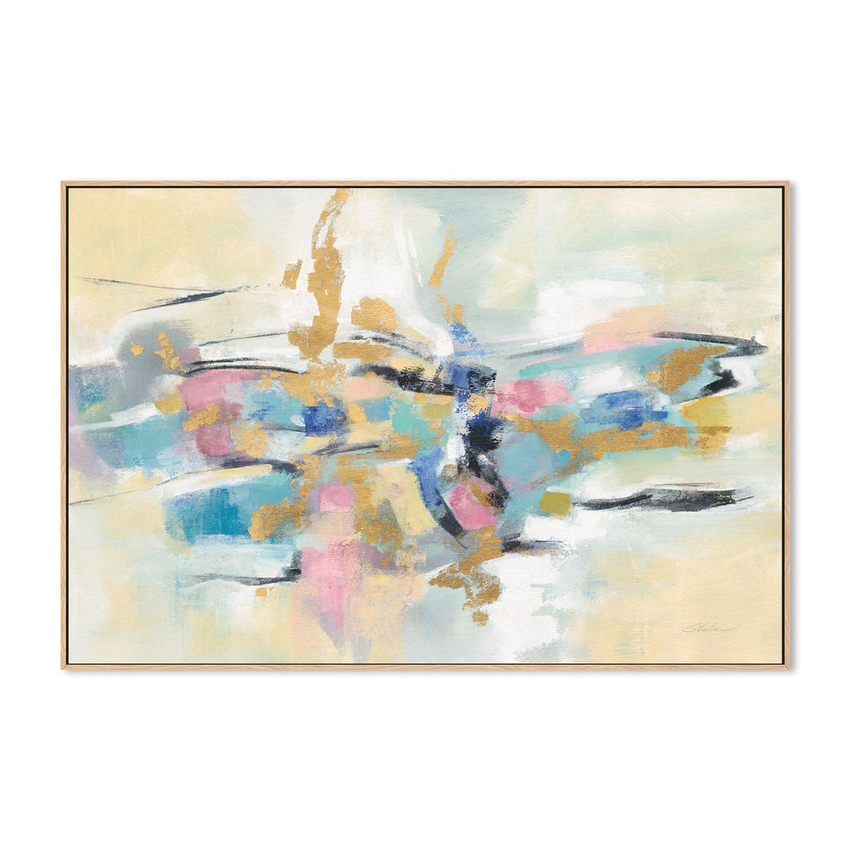 wall-art-print-canvas-poster-framed-Kimono Fragment , By Silvia Vassileva-GIOIA-WALL-ART