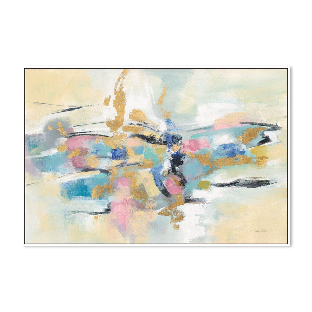 wall-art-print-canvas-poster-framed-Kimono Fragment , By Silvia Vassileva-GIOIA-WALL-ART