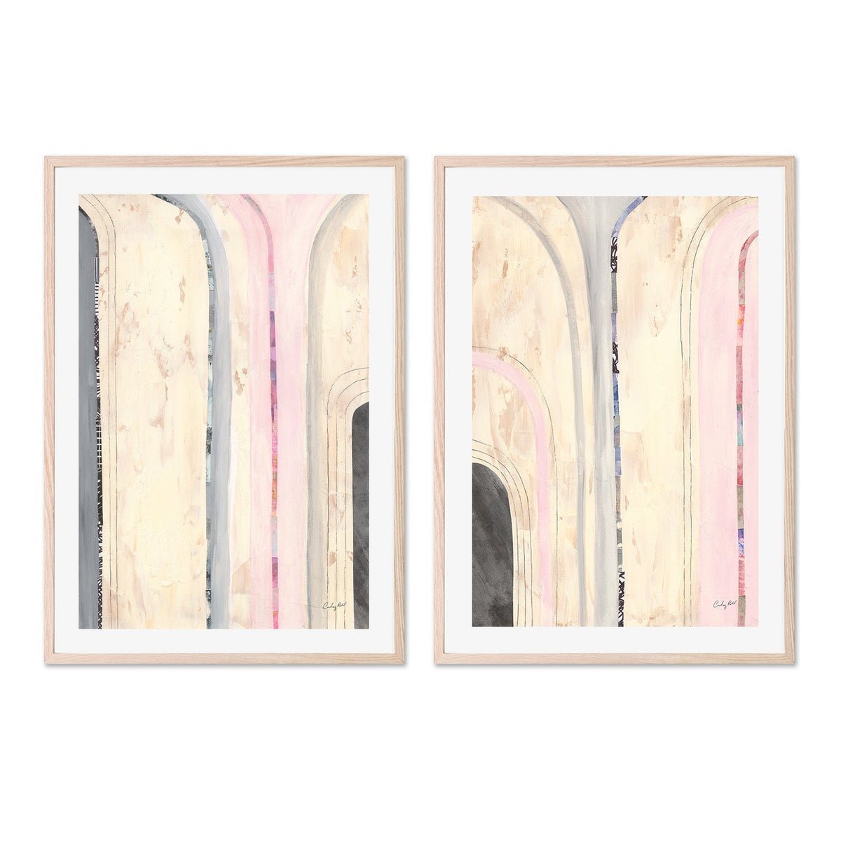 wall-art-print-canvas-poster-framed-Kindness, Style A & B, Set Of 2 , By Courtney Prahl-GIOIA-WALL-ART