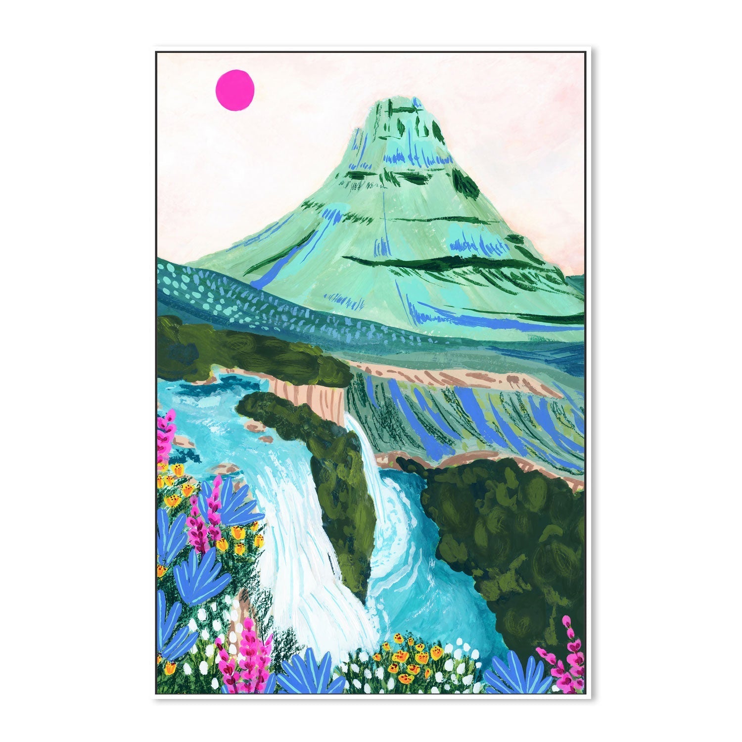 wall-art-print-canvas-poster-framed-Kirkjufell-5
