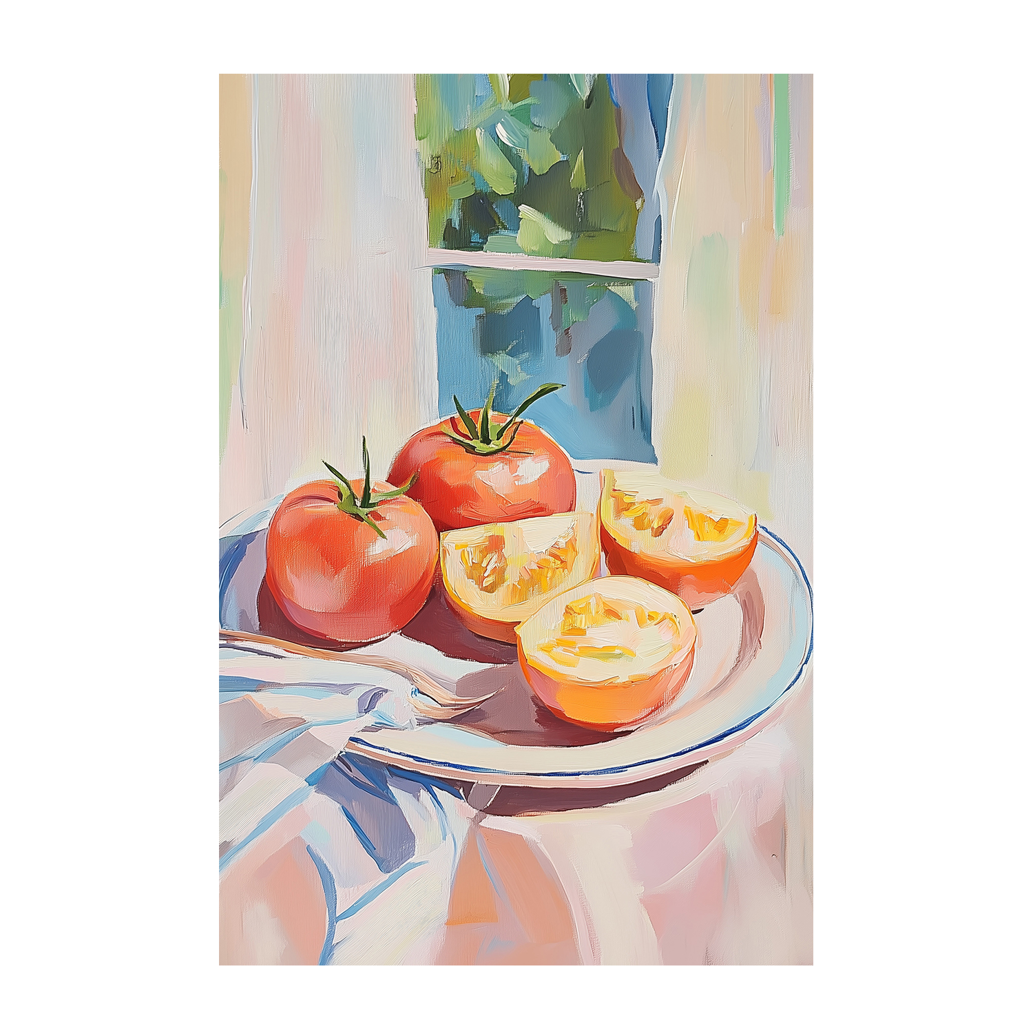 wall-art-print-canvas-poster-framed-Kitchen Tomatoes-1