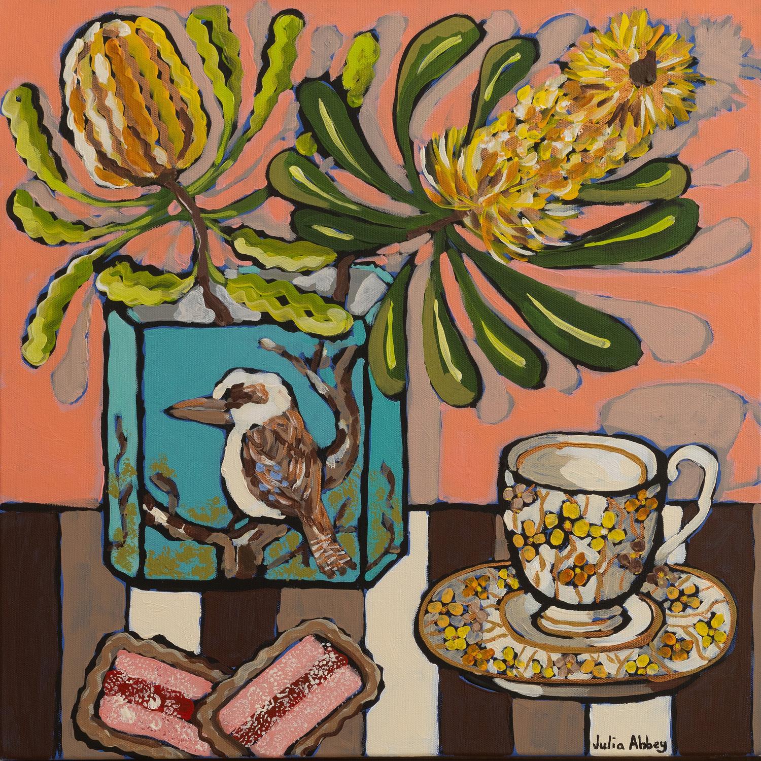 wall-art-print-canvas-poster-framed-Kookaburra tea-1