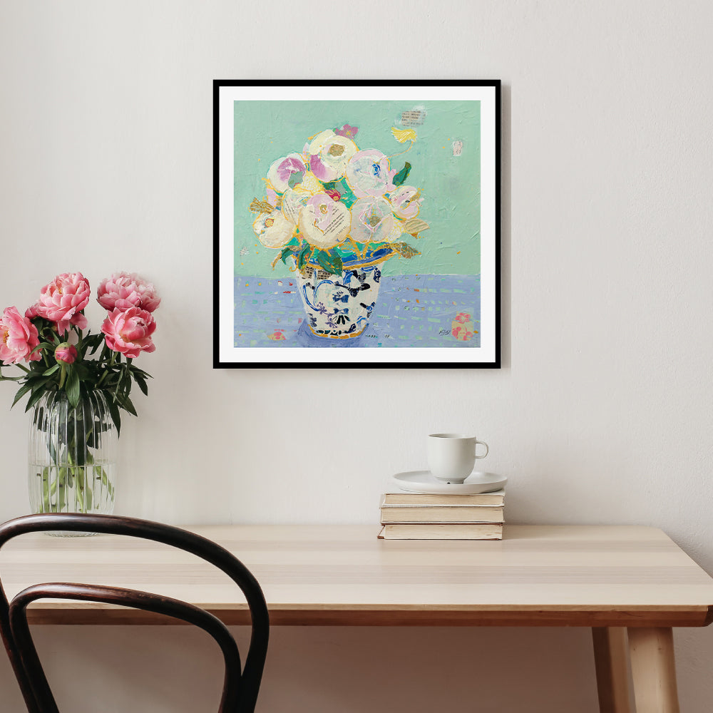 wall-art-print-canvas-poster-framed-Kristens Peonies , By Kellie Day-GIOIA-WALL-ART