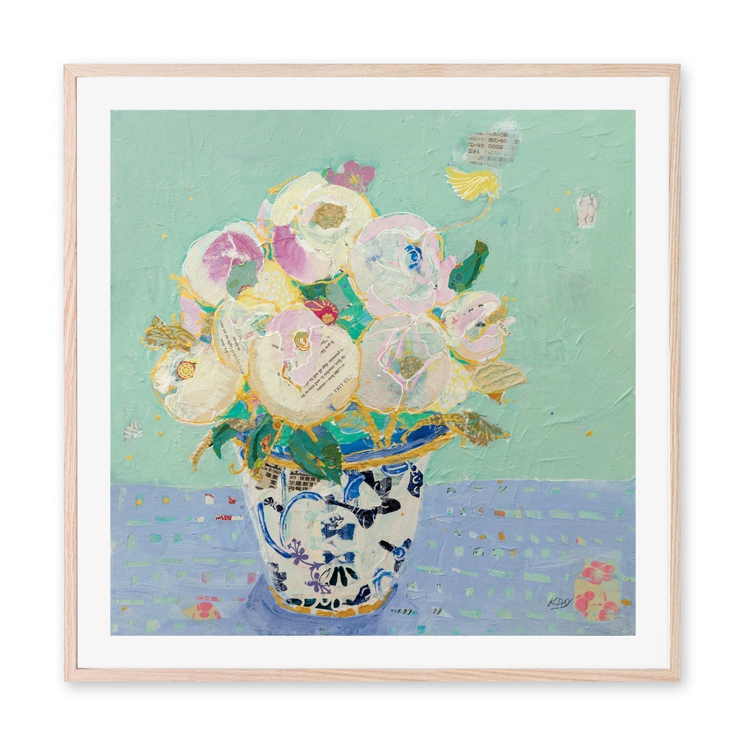wall-art-print-canvas-poster-framed-Kristens Peonies , By Kellie Day-GIOIA-WALL-ART