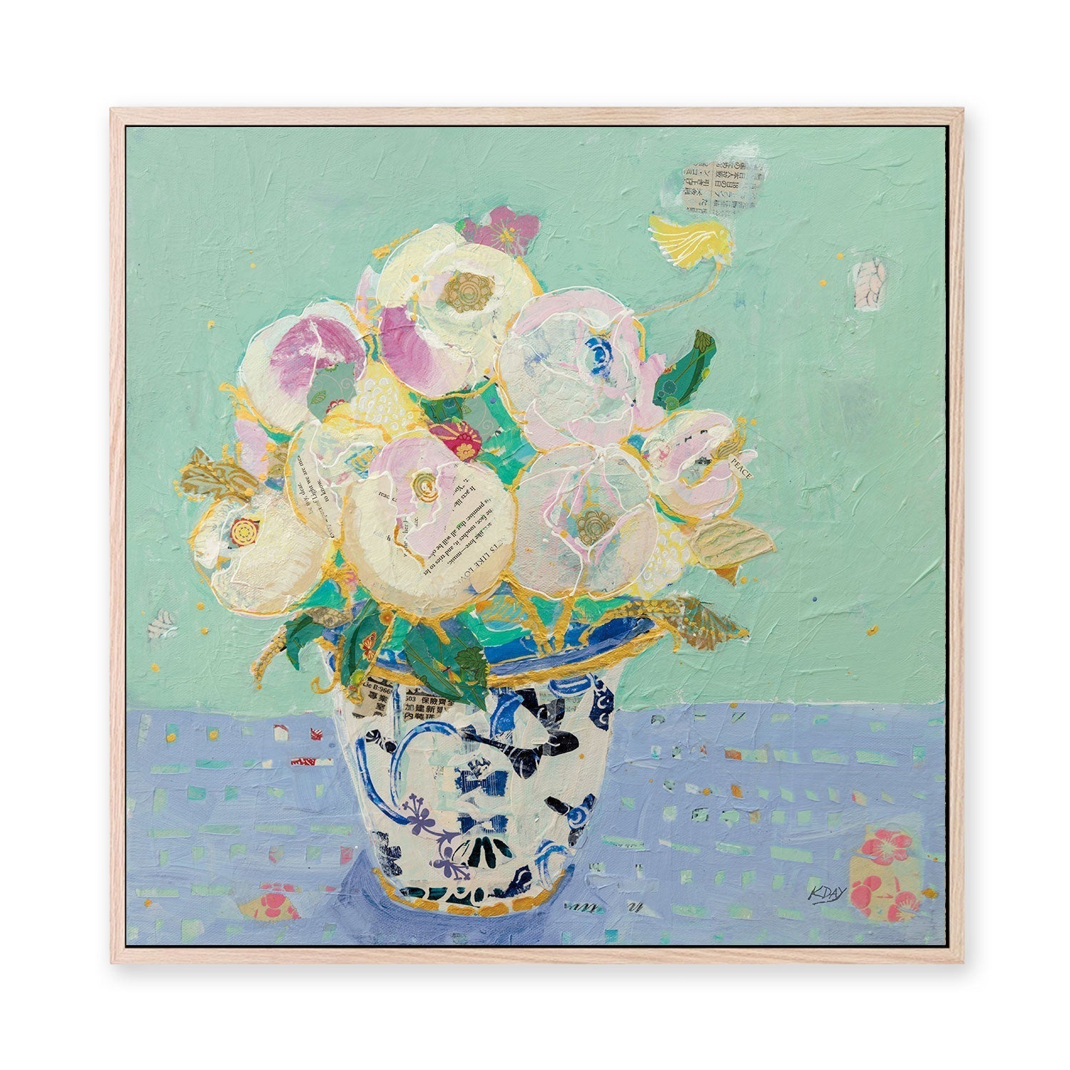 wall-art-print-canvas-poster-framed-Kristens Peonies , By Kellie Day-GIOIA-WALL-ART