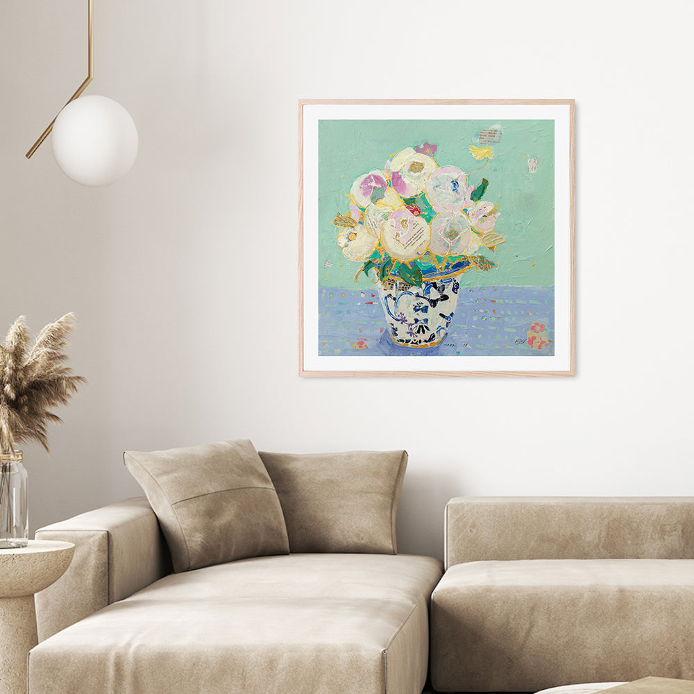 wall-art-print-canvas-poster-framed-Kristens Peonies , By Kellie Day-GIOIA-WALL-ART