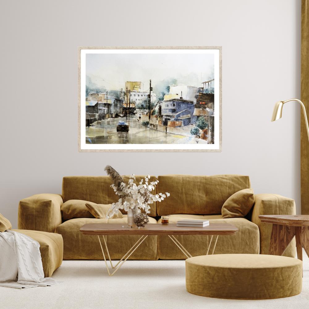 wall-art-print-canvas-poster-framed-Kyoto, One Fine Day-by-Lilou Online Fine Arts-Gioia Wall Art