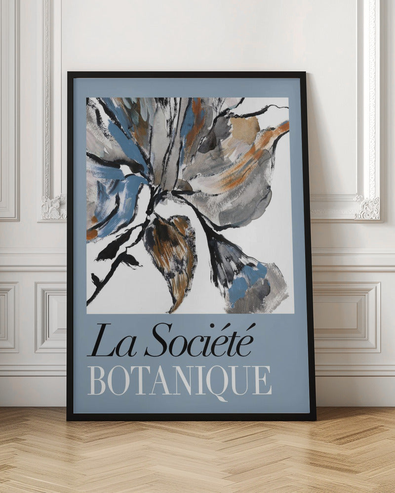 wall-art-print-canvas-poster-framed-La Société Botanique Blueflower 2 , By cartissi-3