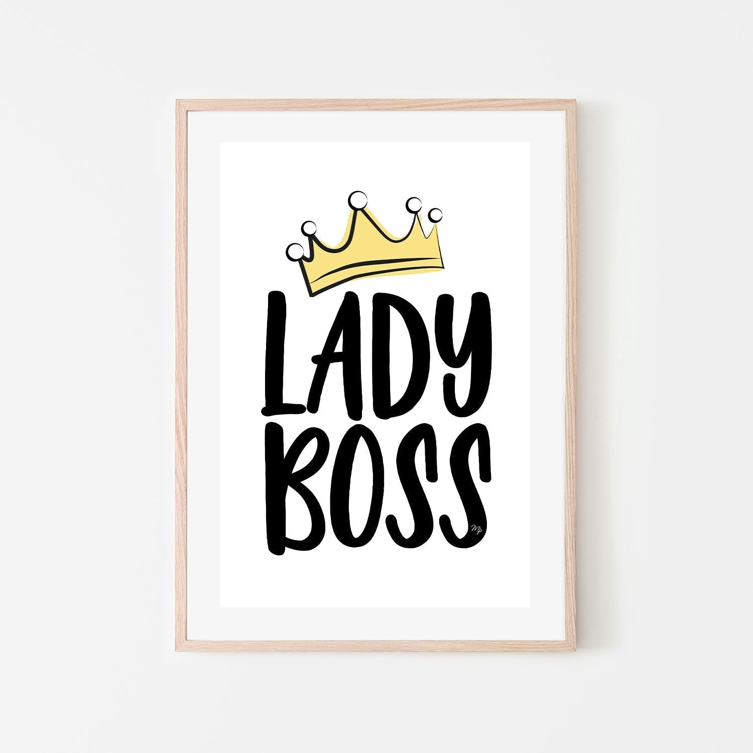 wall-art-print-canvas-poster-framed-Lady Boss-GIOIA-WALL-ART