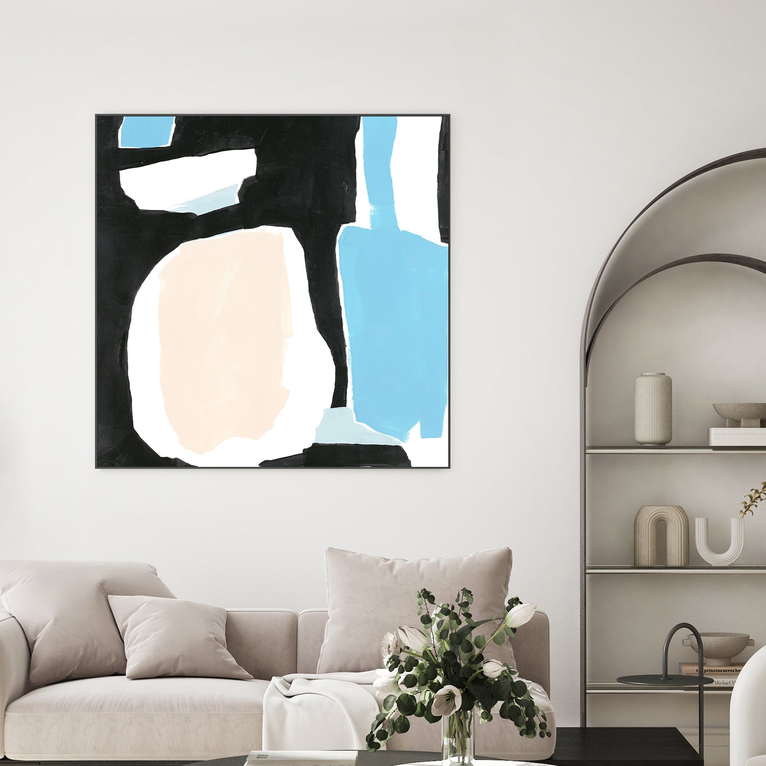 wall-art-print-canvas-poster-framed-Laila Abstract, Style A , By Megan Swartz-2