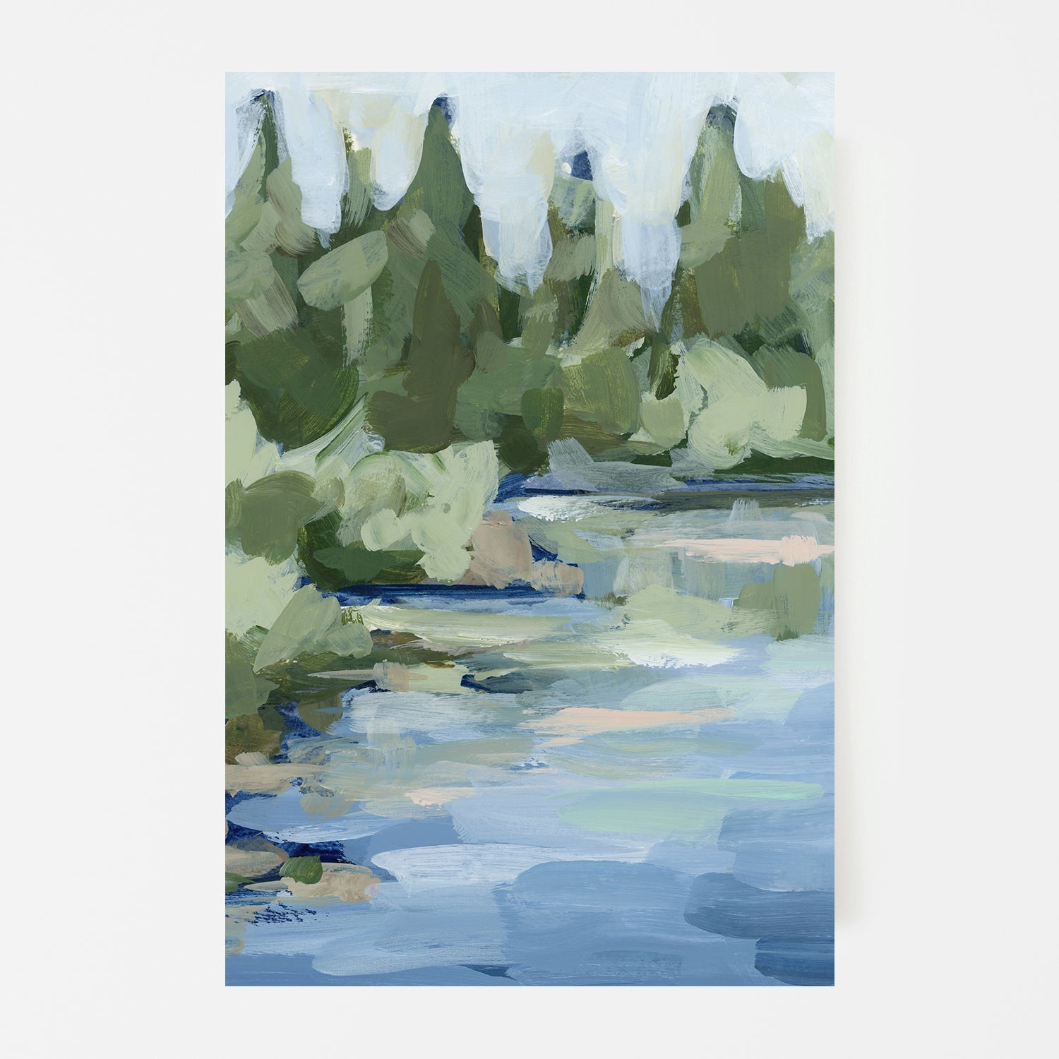 wall-art-print-canvas-poster-framed-Lake Landscape , Style A, By Jetty Home , By Jetty Home-1