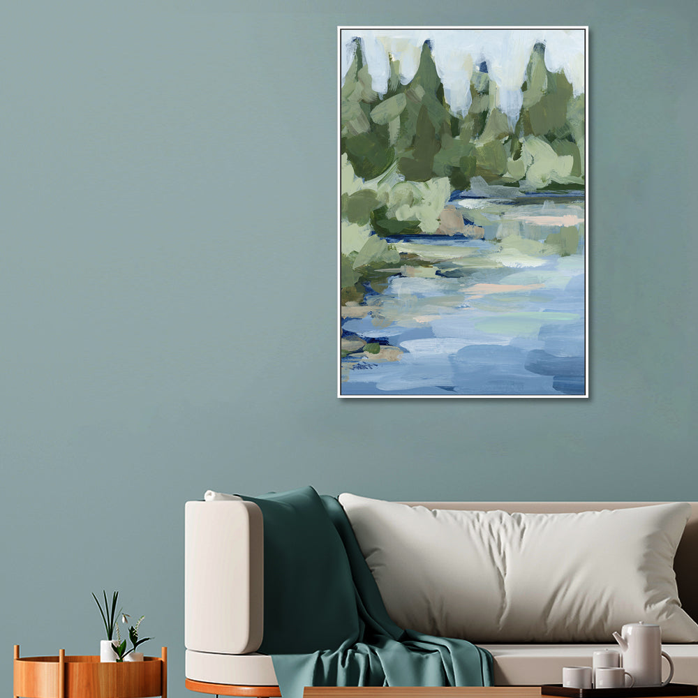 wall-art-print-canvas-poster-framed-Lake Landscape , Style A, By Jetty Home , By Jetty Home-2