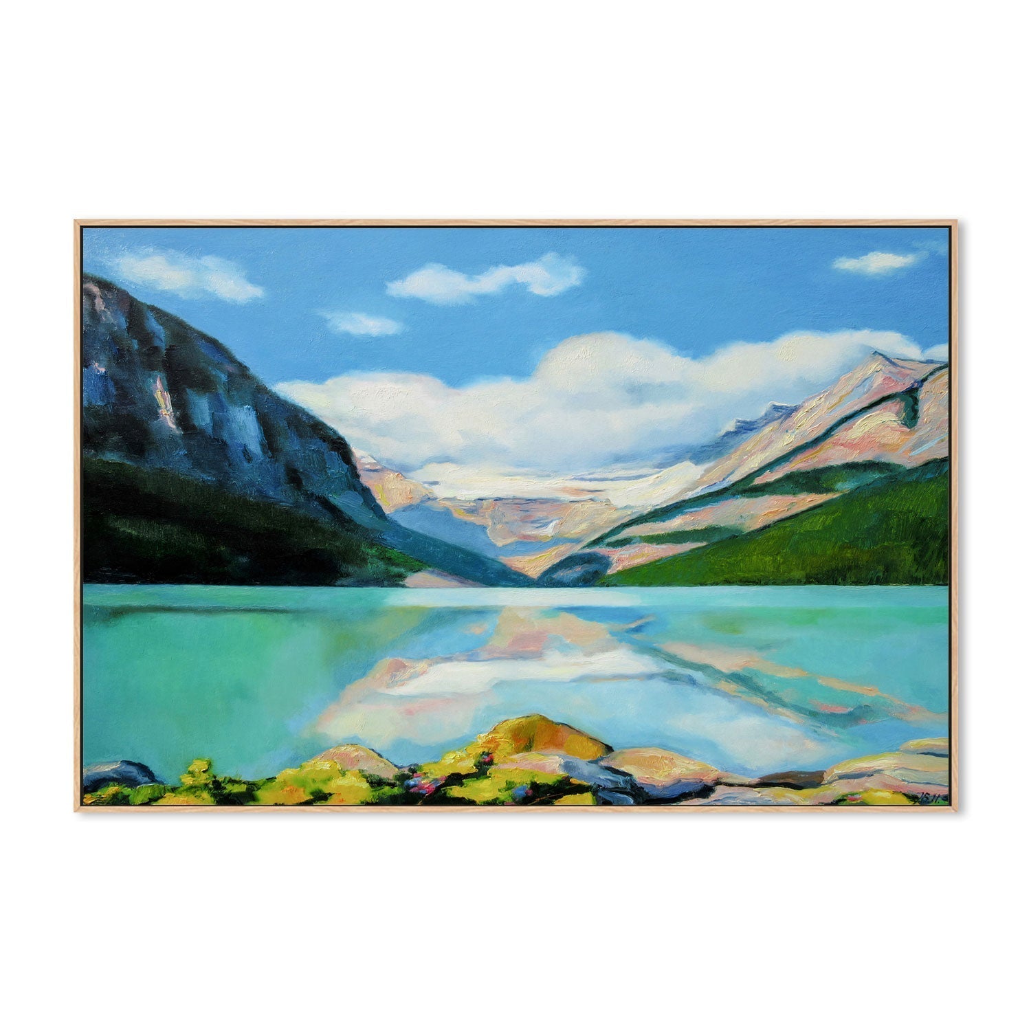 wall-art-print-canvas-poster-framed-Lake Louise , By Ieva Baklane-GIOIA-WALL-ART