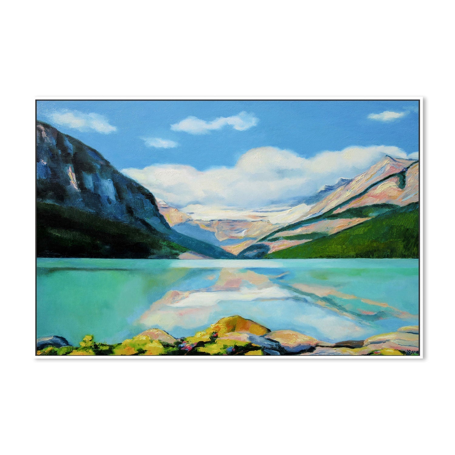 wall-art-print-canvas-poster-framed-Lake Louise , By Ieva Baklane-GIOIA-WALL-ART