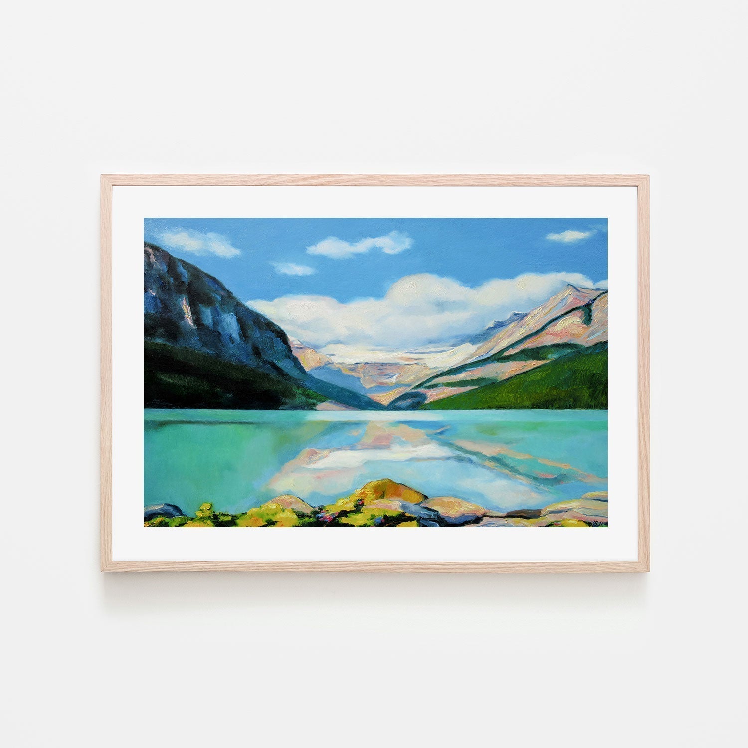 wall-art-print-canvas-poster-framed-Lake Louise , By Ieva Baklane-GIOIA-WALL-ART