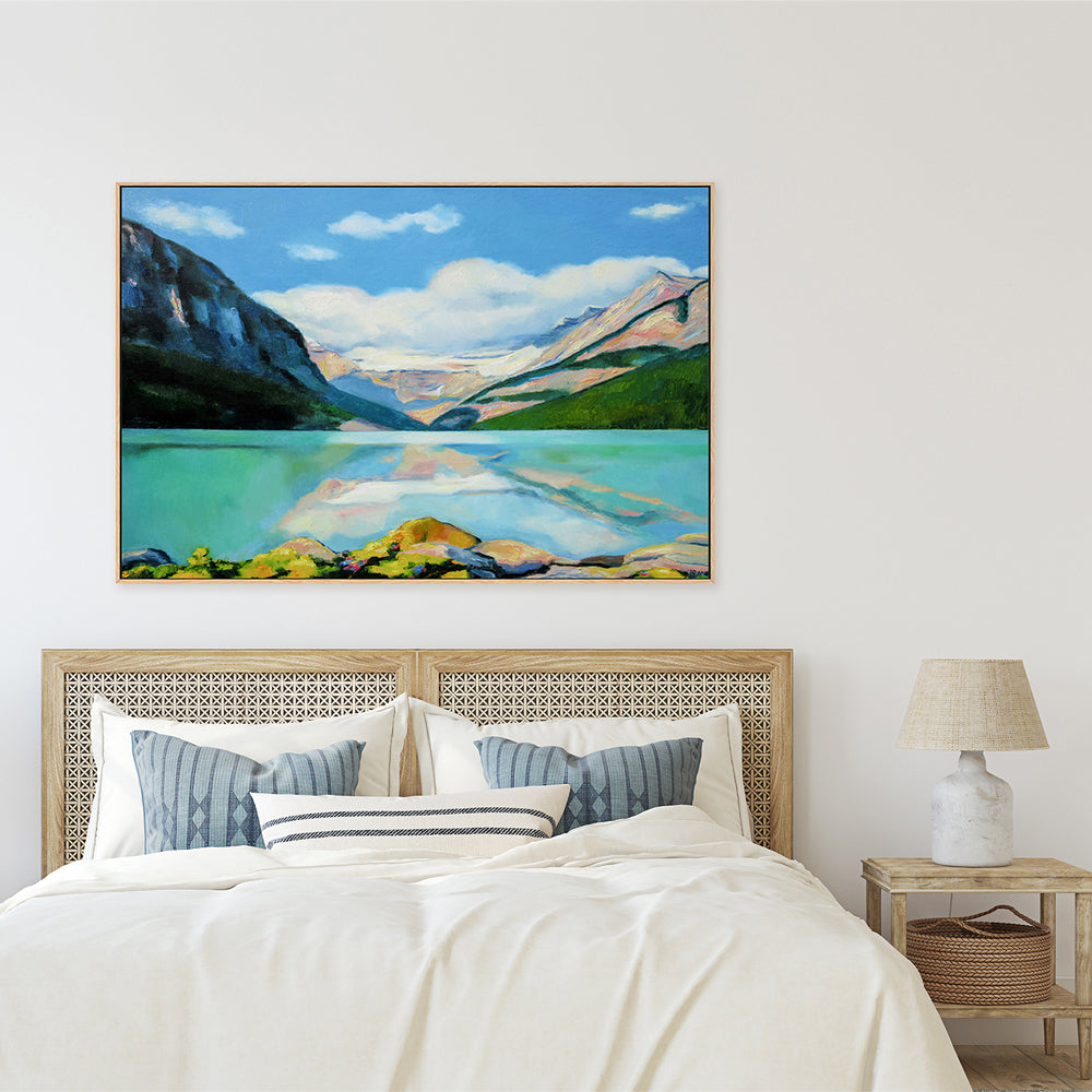 wall-art-print-canvas-poster-framed-Lake Louise , By Ieva Baklane-GIOIA-WALL-ART